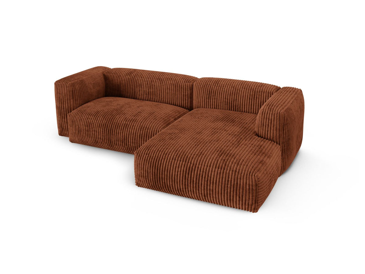2-Sitzer Ecksofa rechts XL Martina in Brick-Tilia präsentiert im Onlineshop von KAQTU Design AG. Ecksofa rechts ist von Micadoni
