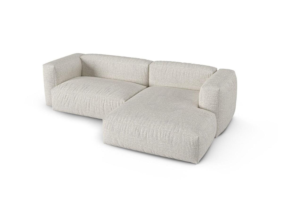 2-Sitzer Modular Rechter Ecksofa XL Martina in Grey Beige Melange-Monet präsentiert im Onlineshop von KAQTU Design AG. Ecksofa rechts ist von Micadoni