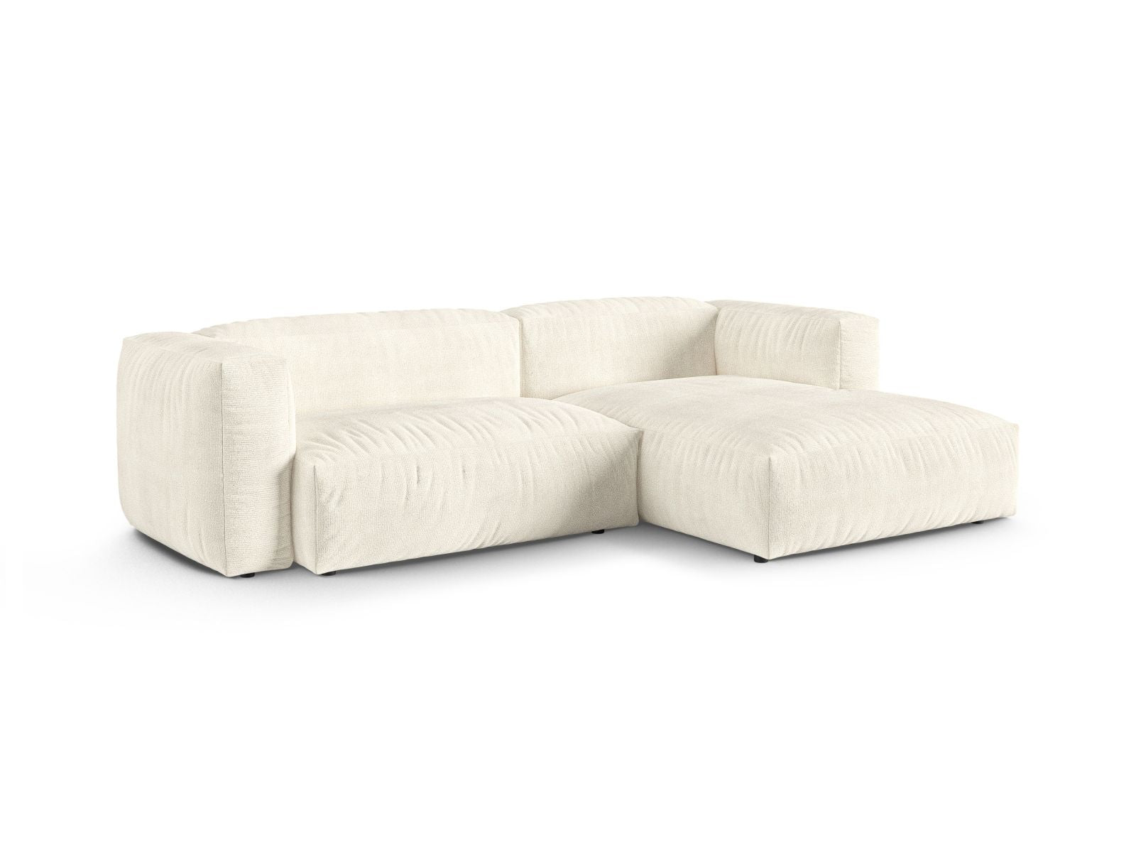 Modulares 2-Sitzer Ecksofa XL Martina von Micadoni, perfekt für komfortable Entspannung und modernes Wohndesign.