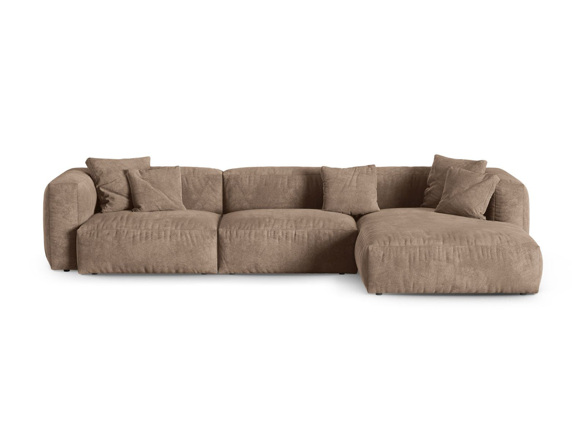 3-Sitzer XL Modular Ecksofa rechts Martina in Dark Beige-Vogue präsentiert im Onlineshop von KAQTU Design AG. Ecksofa rechts ist von Micadoni