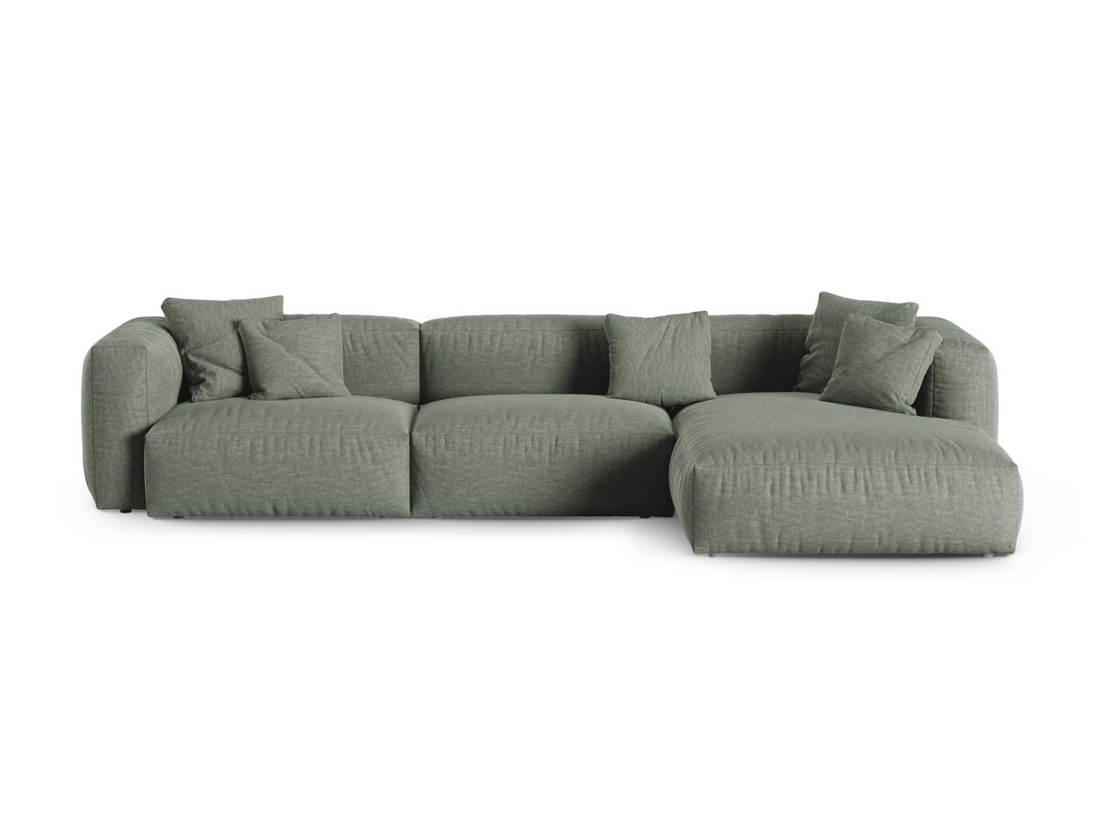 3-Sitzer Ecksofa rechts XL Martina in Moss Green-Boston präsentiert im Onlineshop von KAQTU Design AG. Ecksofa rechts ist von Micadoni