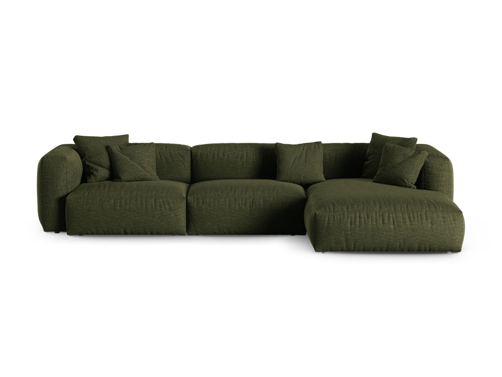 3-Sitzer Ecksofa rechts XL Martina in Green-Boston präsentiert im Onlineshop von KAQTU Design AG. Ecksofa rechts ist von Micadoni
