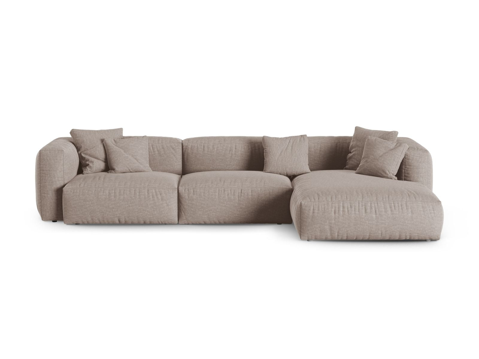3-Sitzer Ecksofa rechts XL Martina in Dark Beige-Boston präsentiert im Onlineshop von KAQTU Design AG. Ecksofa rechts ist von Micadoni