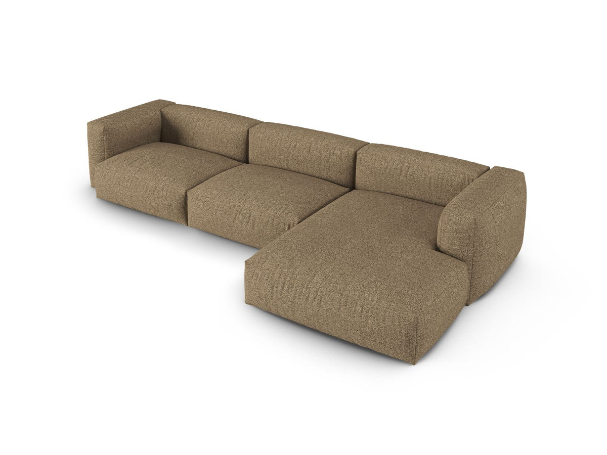 3-Sitzer XL Modular Ecksofa rechts Martina in Cappuccino-Monet präsentiert im Onlineshop von KAQTU Design AG. Ecksofa rechts ist von Micadoni