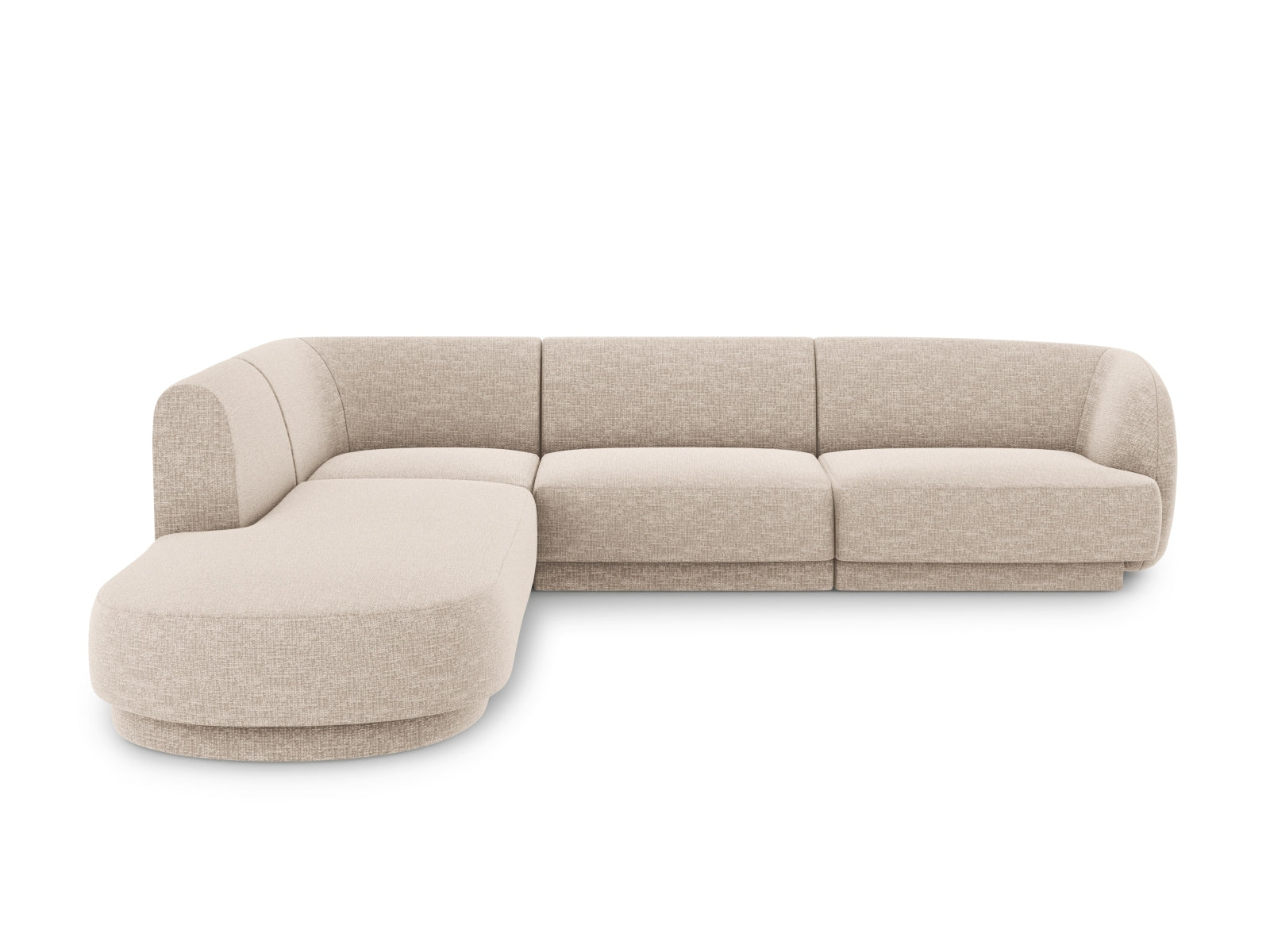 Miley Ecksofa links 6 Sitzer in Beige-Haga präsentiert im Onlineshop von KAQTU Design AG. Ecksofa links ist von Micadoni