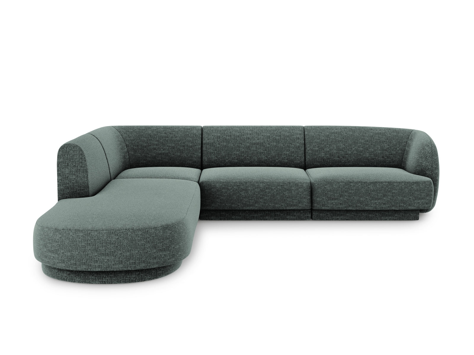 Miley Ecksofa links 6 Sitzer in Petrol präsentiert im Onlineshop von KAQTU Design AG. Ecksofa links ist von Micadoni