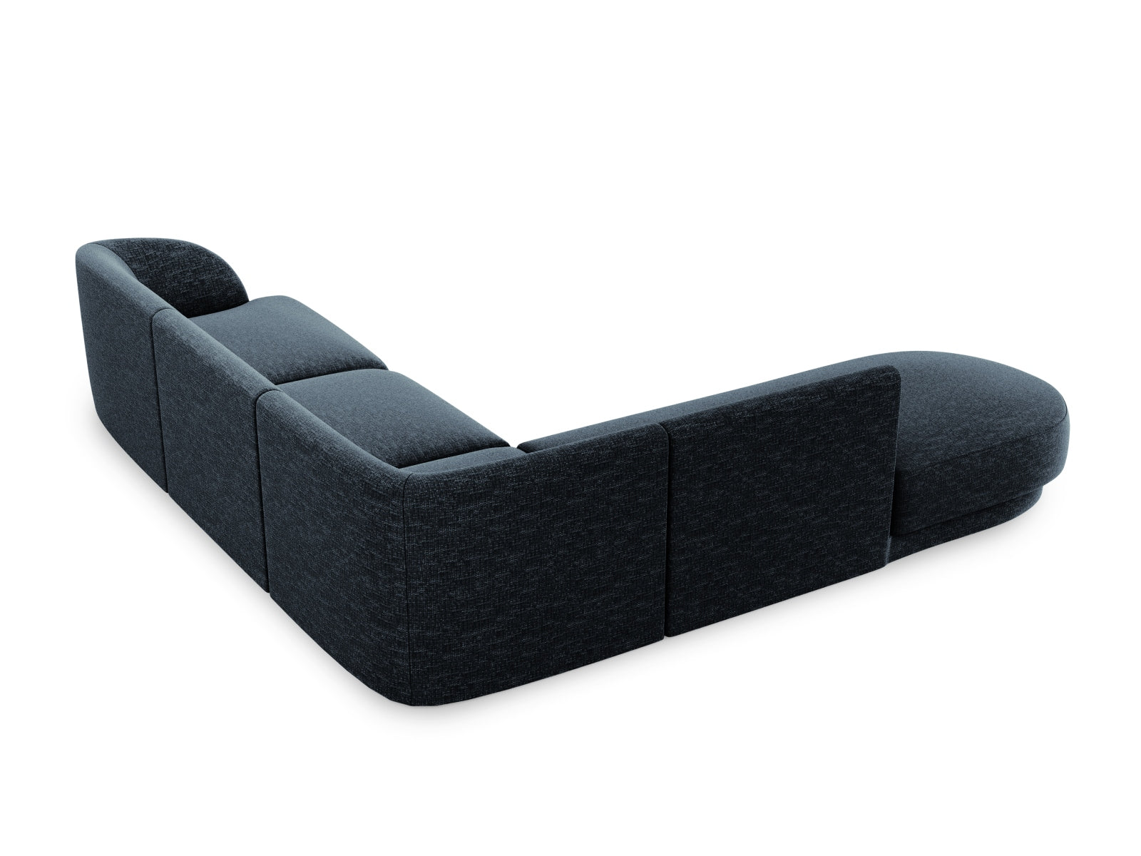 Elegantes Miley Ecksofa links für bis zu 6 Personen in Royal Blue-Haga, perfekt für stilvolle Wohnzimmer, von Micadoni.