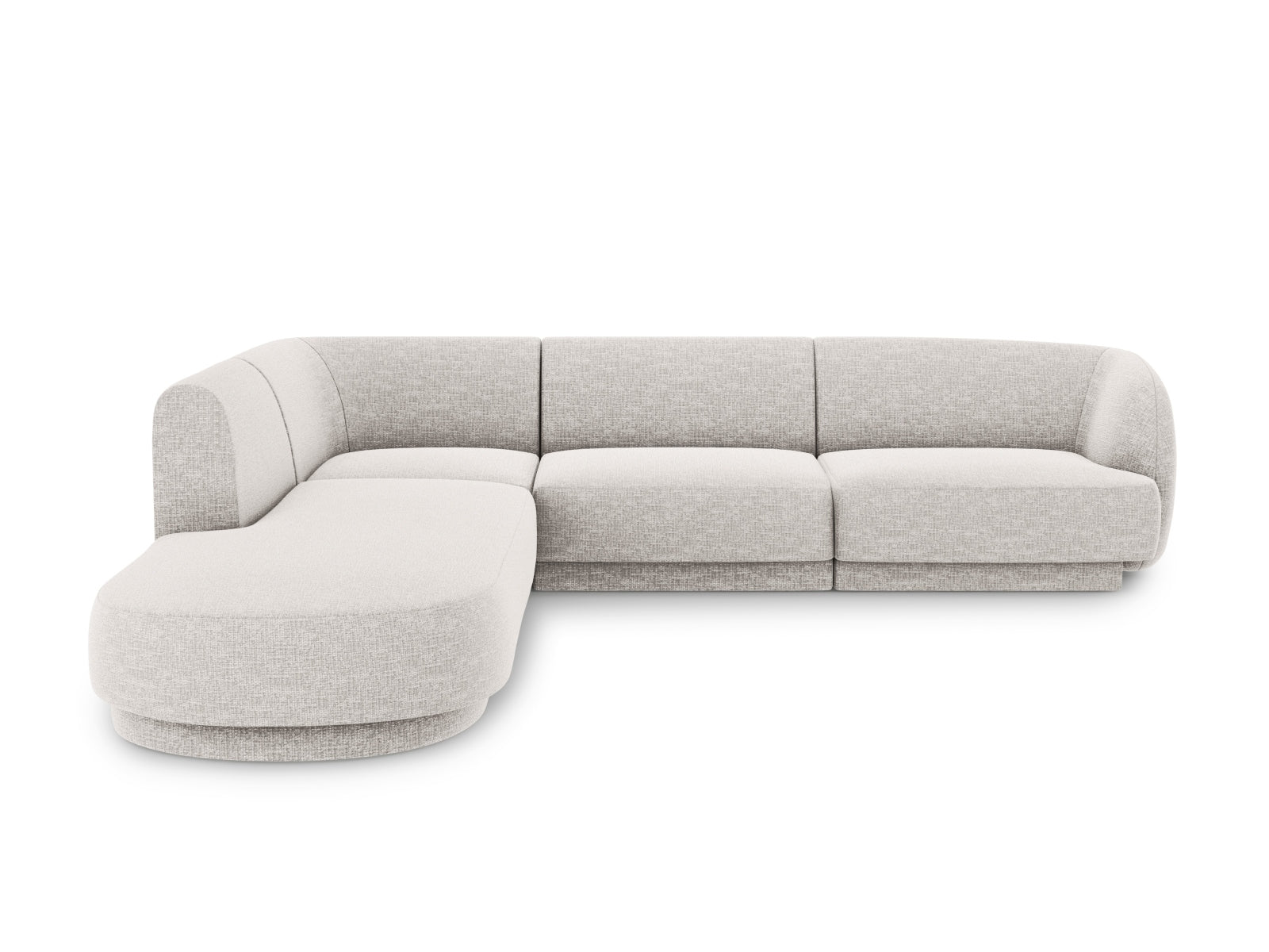 Miley Ecksofa links 6 Sitzer in Silver-Eden präsentiert im Onlineshop von KAQTU Design AG. Ecksofa links ist von Micadoni