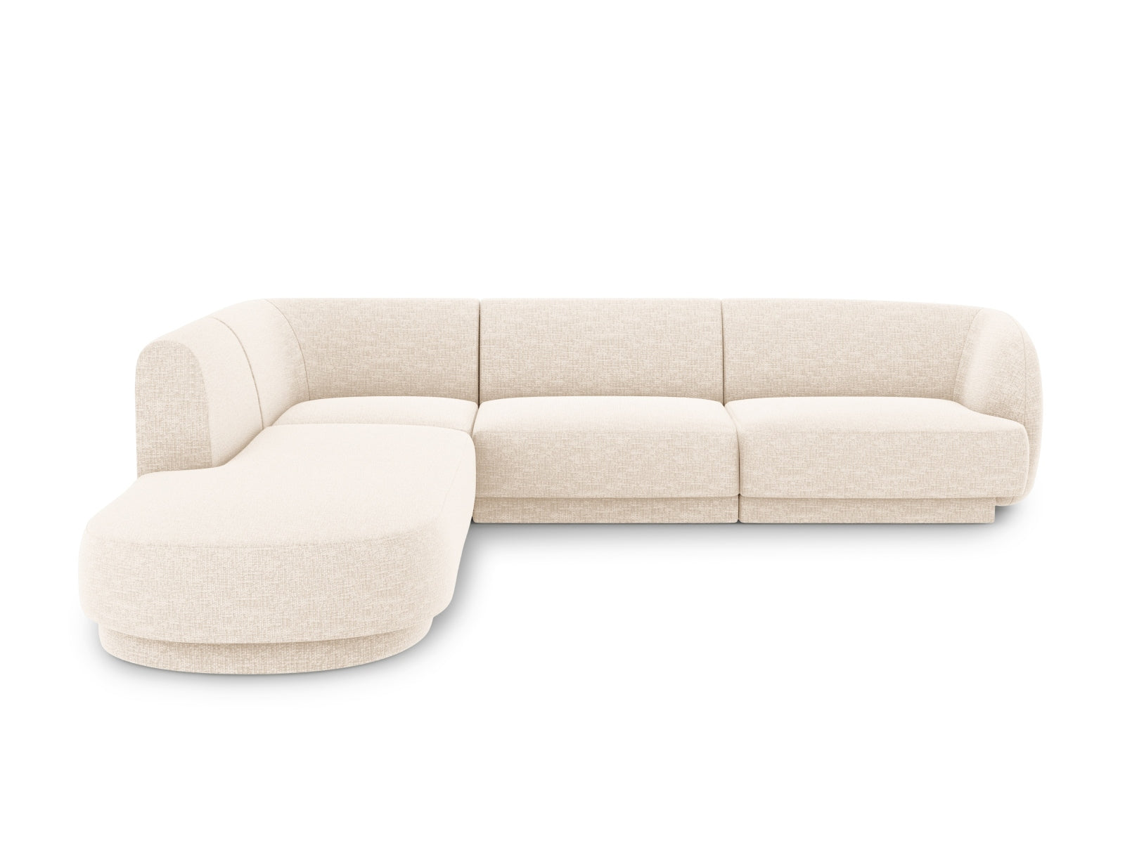 Miley Ecksofa links 6 Sitzer in Ivory präsentiert im Onlineshop von KAQTU Design AG. Ecksofa links ist von Micadoni