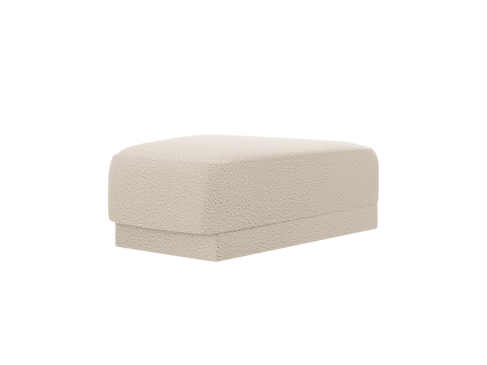 Beiger Miley Pouf von Micadoni, ideal für stilvolle Akzente in jedem Raum. Bequem und vielseitig einsetzbar.