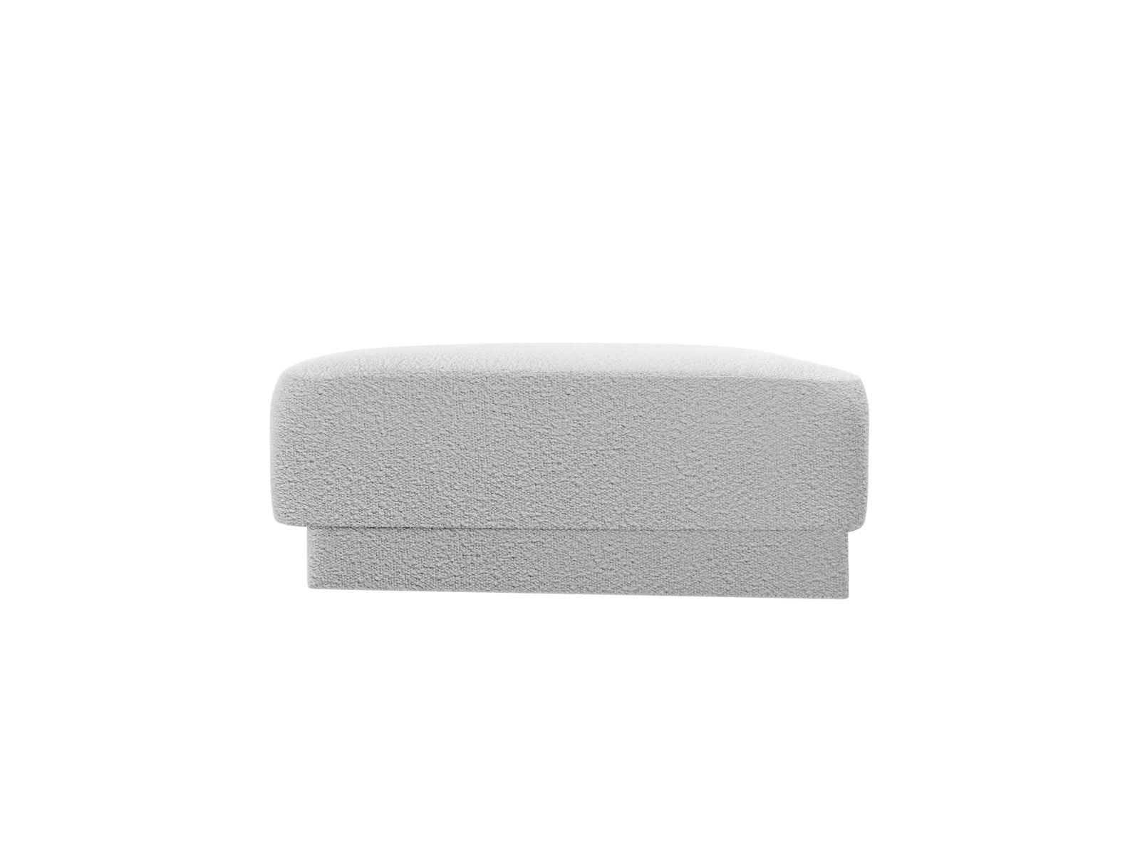 Eleganter Miley Pouf in sanftem Grau, perfekt für entspannte Momente und als dekoratives Element in jedem modernen Zuhause.