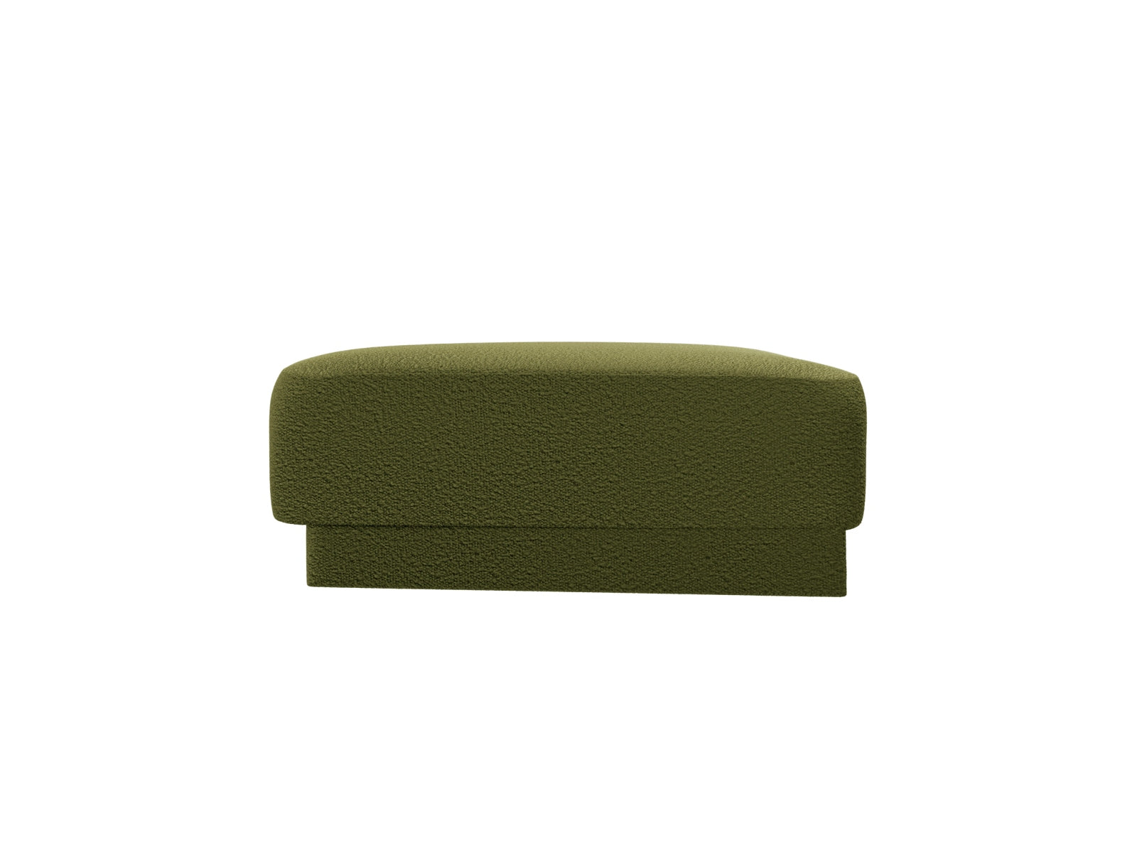 Eleganter Miley Pouf in tiefem Olivgrün von Micadoni, perfekt für entspannte Momente und stilvolle Einrichtungsideen.