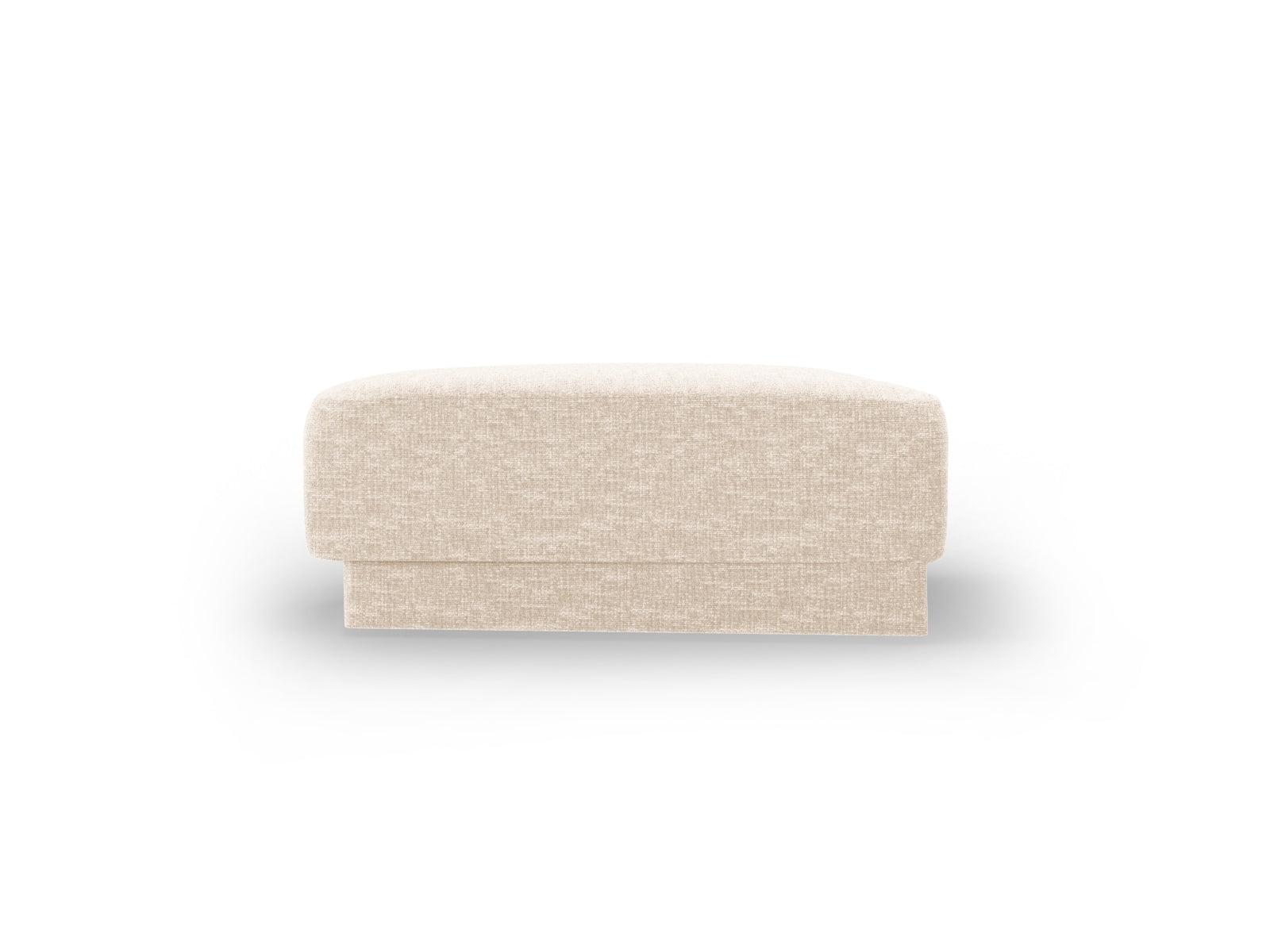 Moderner Miley Pouf in sanftem Beige, ideal für zusätzlichen Sitzkomfort und als dekoratives Element in Ihrem Zuhause.