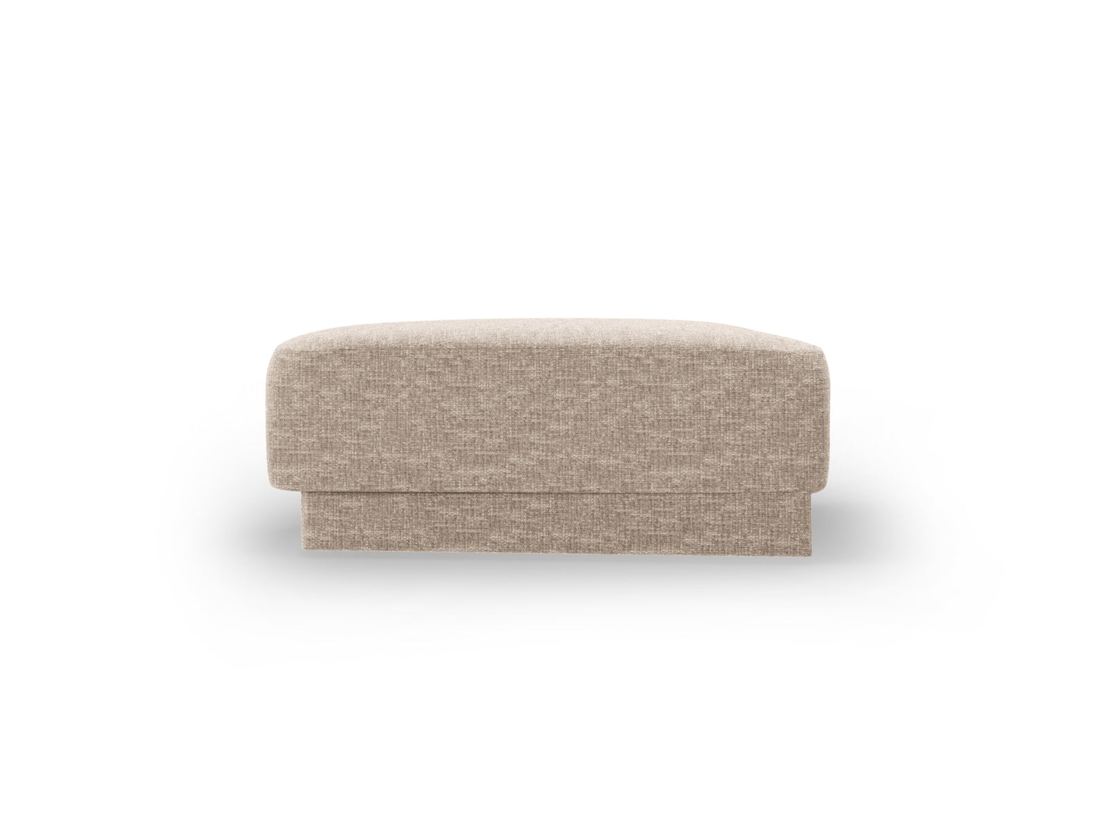 Stylischer Miley Pouf von Micadoni in zartem Beige, perfekt für zusätzlichen Sitzkomfort und als dekoratives Element in jedem Raum.