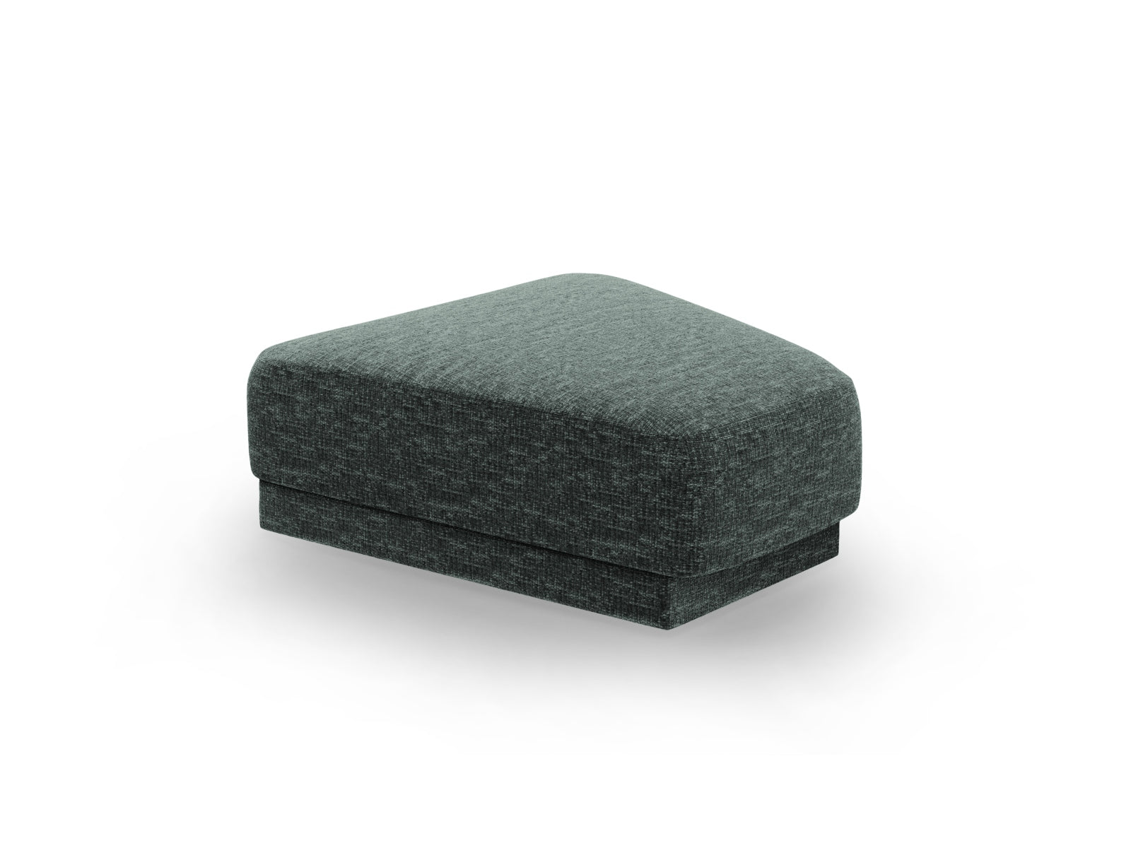 Stylischer Miley Pouf in modernem Petrol-Haga von Micadoni, ideal für gemütliche Sitzgelegenheiten und kreative Wohnakzente.