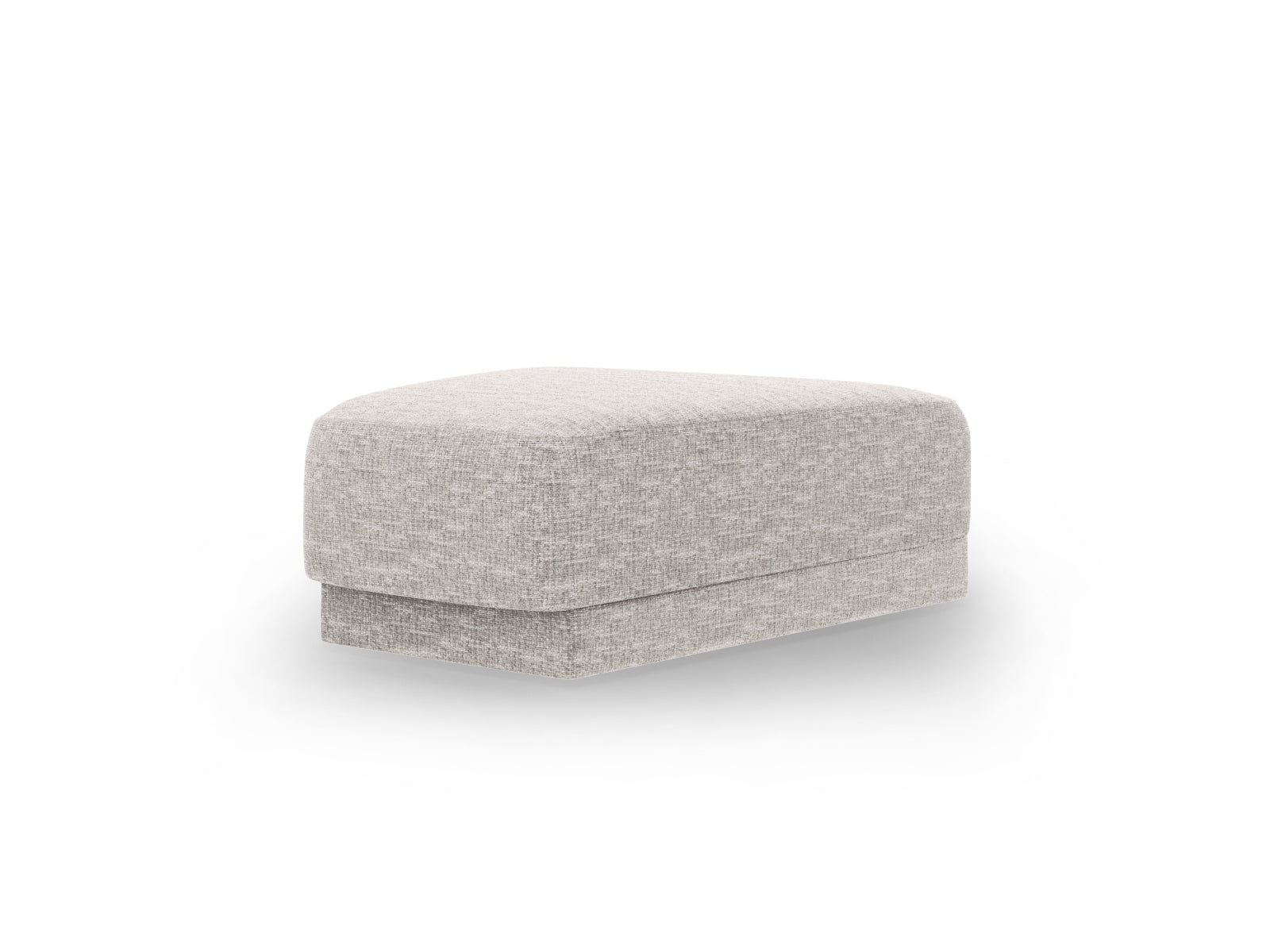 Stylischer Miley Pouf in elegantem Grau von Micadoni, perfekt für entspannte Momente und stilvolle Einrichtungsideen.