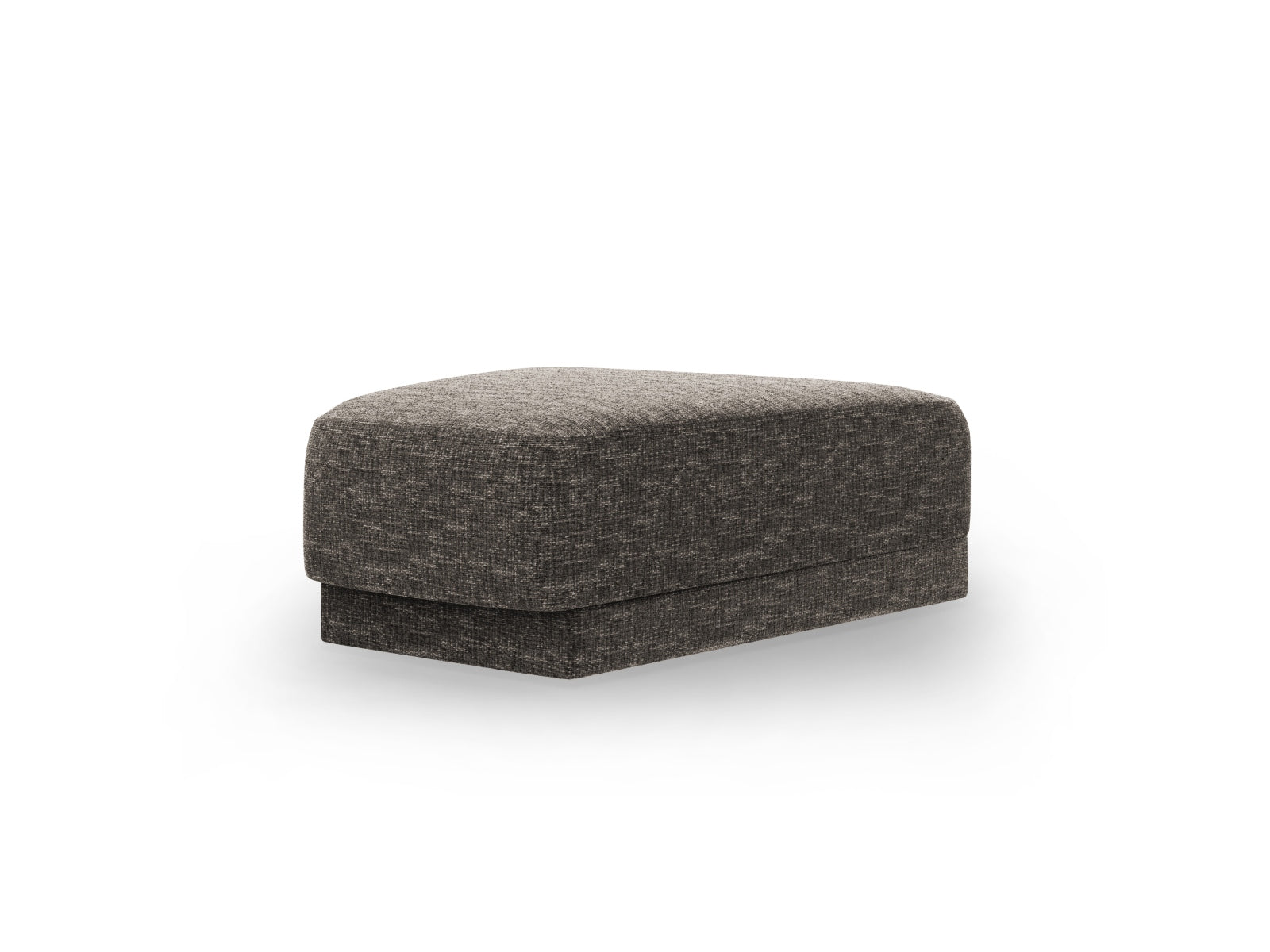 Moderner Miley Pouf in schickem Grau, vielseitig einsetzbar als Sitzgelegenheit oder stilvolle Ablage. Ein Blickfang für jedes Zuhause.