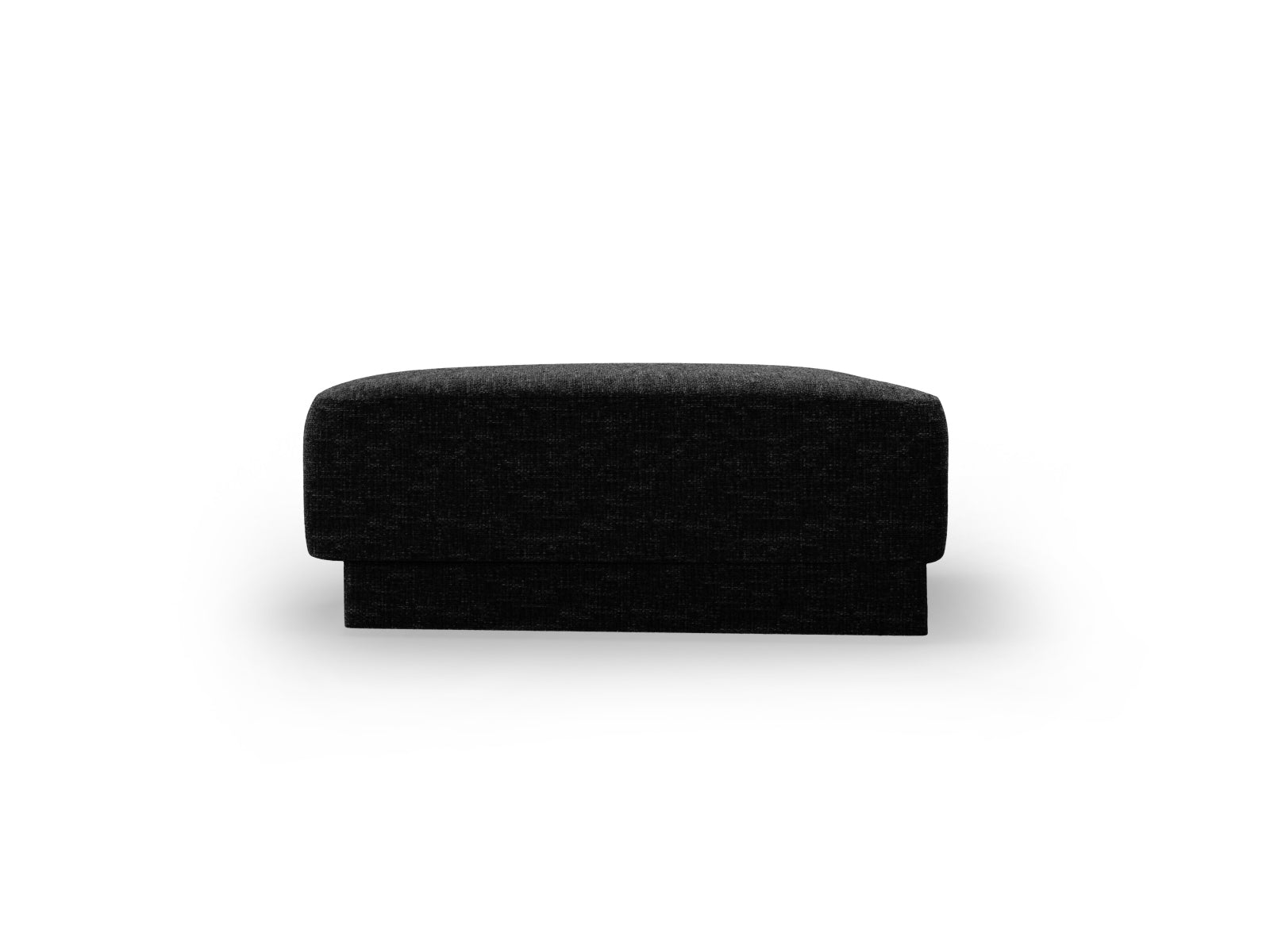 Eleganter Miley Pouf von Micadoni in klassischem Schwarz, ideal für gemütliche Stunden und als dekorativer Akzent in Ihrem Zuhause.