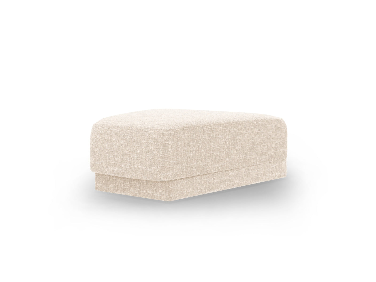 Stylischer Miley Pouf in zartem Ivory-Eden, perfekt für gemütliche Sitzgelegenheiten und stilvolle Wohnräume.