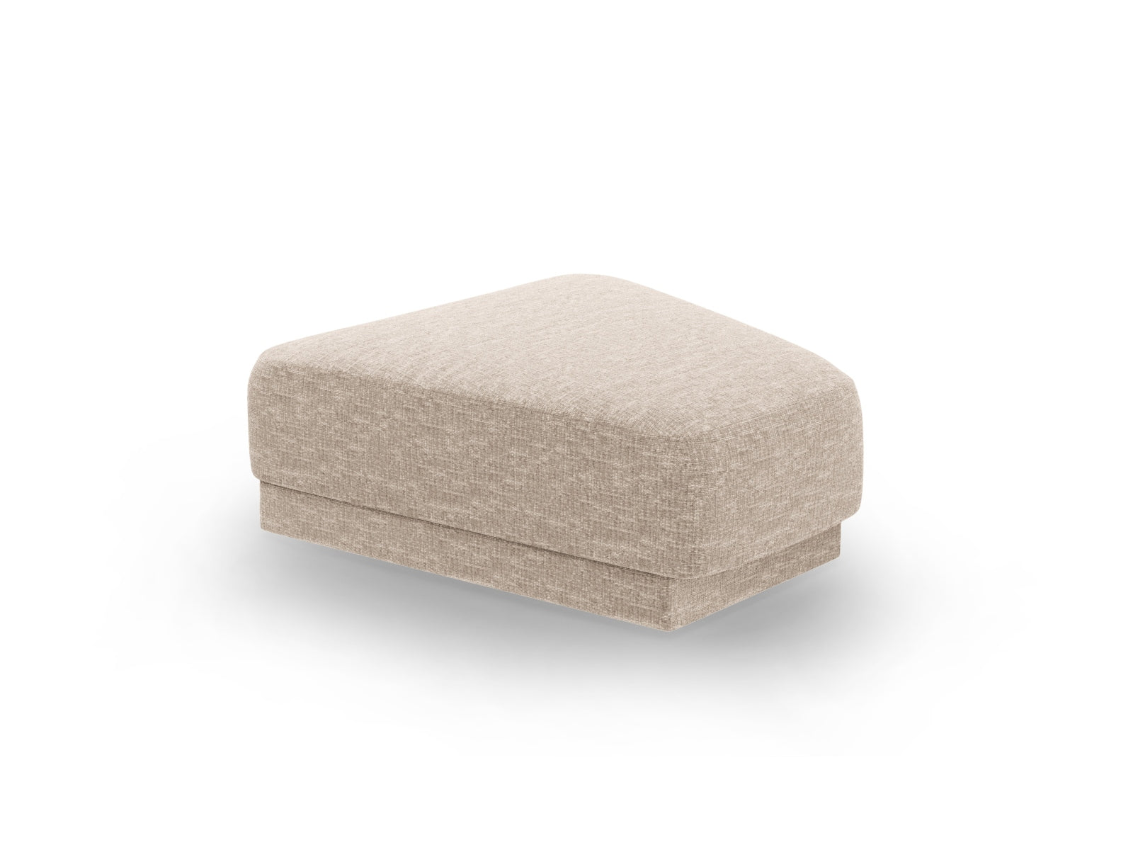 Beige Miley Pouf von Micadoni, ideal als zusätzlicher Sitzplatz oder dekoratives Accessoire für jedes Wohnambiente.
