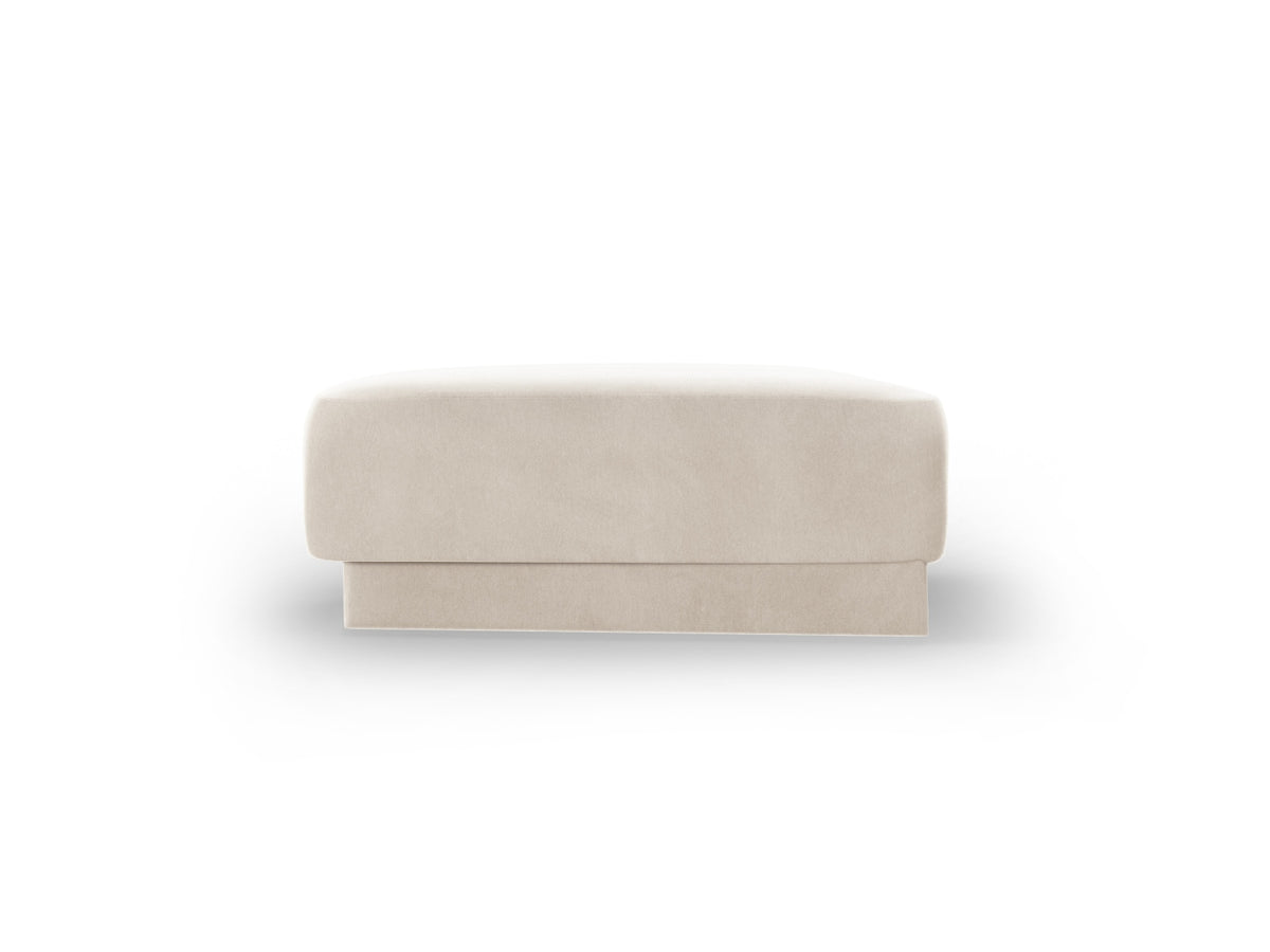Miley Velour Pouf 1 Sitz in Light Beige-Bluvel präsentiert im Onlineshop von KAQTU Design AG. Pouf ist von Micadoni