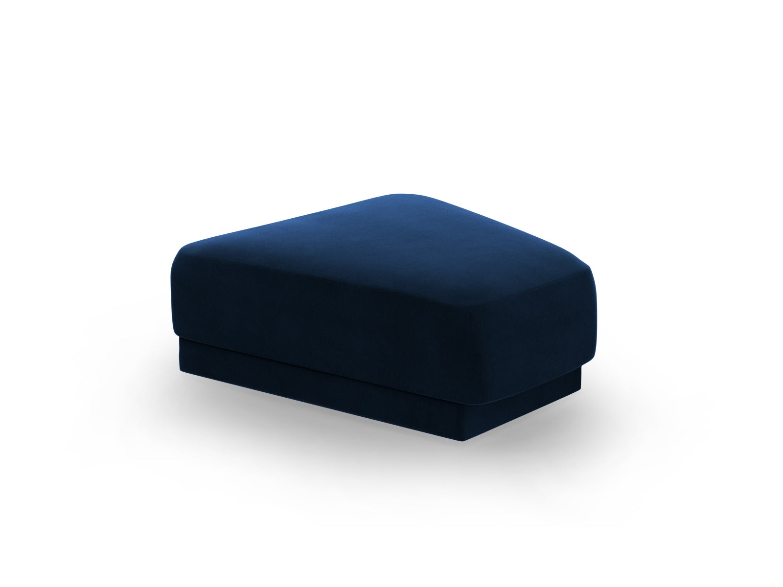 Eleganter Miley Velour Pouf in Royal Blue, ideal für gemütliche Sitzgelegenheiten und als stilvolles Accessoire in jedem Raum.