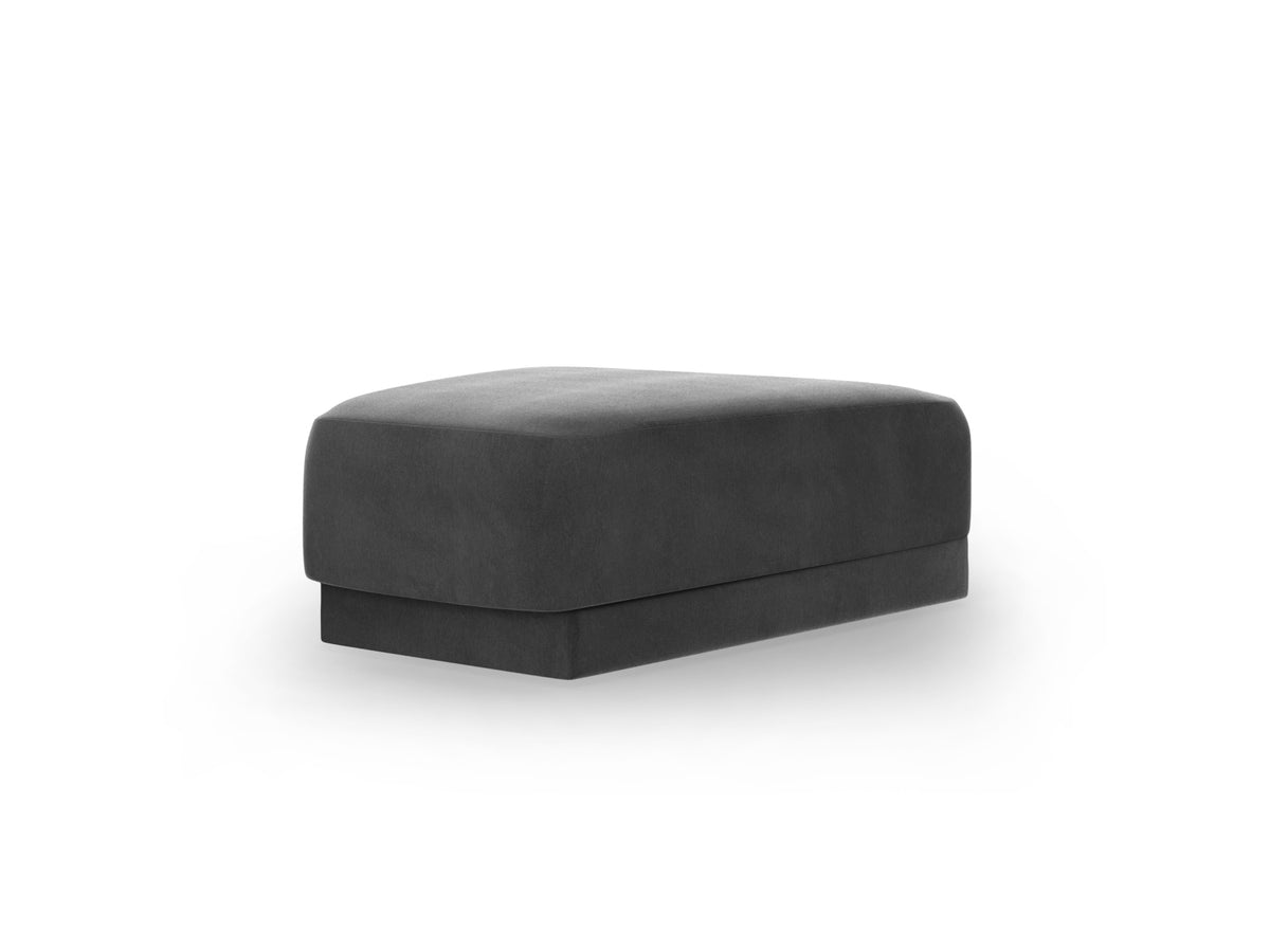 Miley Velour Pouf 1 Sitz in Grey-Bluvel präsentiert im Onlineshop von KAQTU Design AG. Pouf ist von Micadoni
