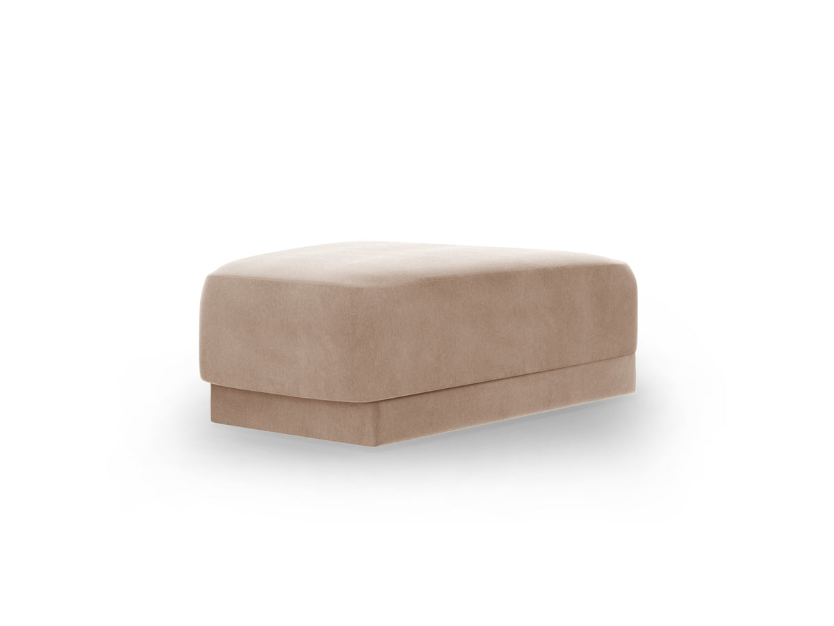 Miley Velour Pouf 1 Sitz in Cappuccino-Bluvel präsentiert im Onlineshop von KAQTU Design AG. Pouf ist von Micadoni