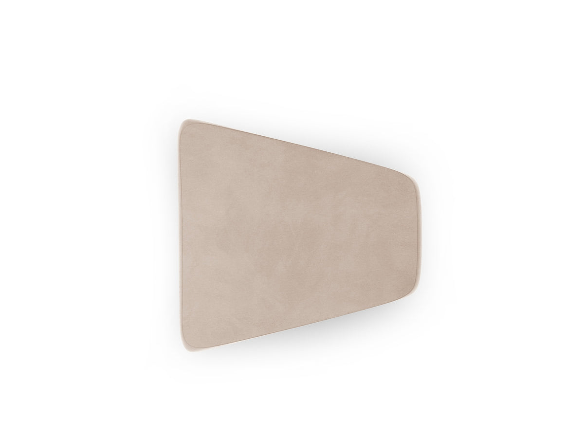 Miley Velour Pouf 1 Sitz in Cappuccino-Bluvel präsentiert im Onlineshop von KAQTU Design AG. Pouf ist von Micadoni