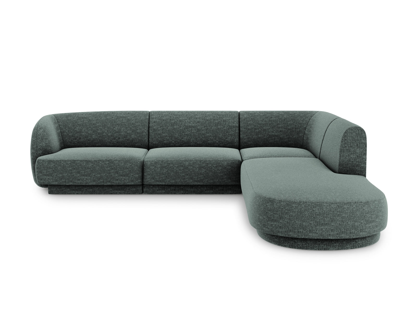 Miley Ecksofa rechts 6 Sitzer in Petrol präsentiert im Onlineshop von KAQTU Design AG. Ecksofa rechts ist von Micadoni