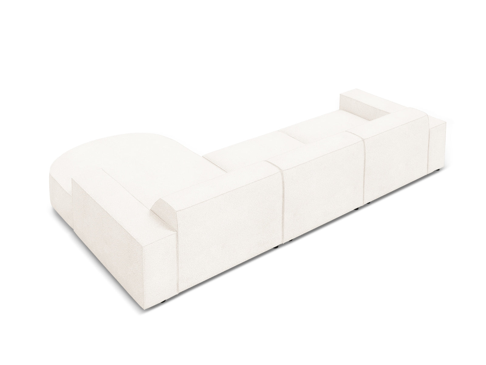 Erleben Sie das Jodie Boucle Ecksofa rechts von Micadoni – ein elegantes 4-Sitzer Sofa, das Komfort und Flexibilität für Ihr modernes Zuhause vereint.
