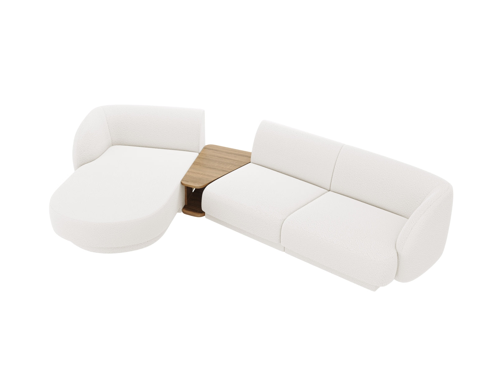 Modernes Miley 3-Sitzer L-Sofa von Micadoni, linksseitig, vereint stilvolles Design mit hohem Sitzkomfort für Ihr Zuhause.
