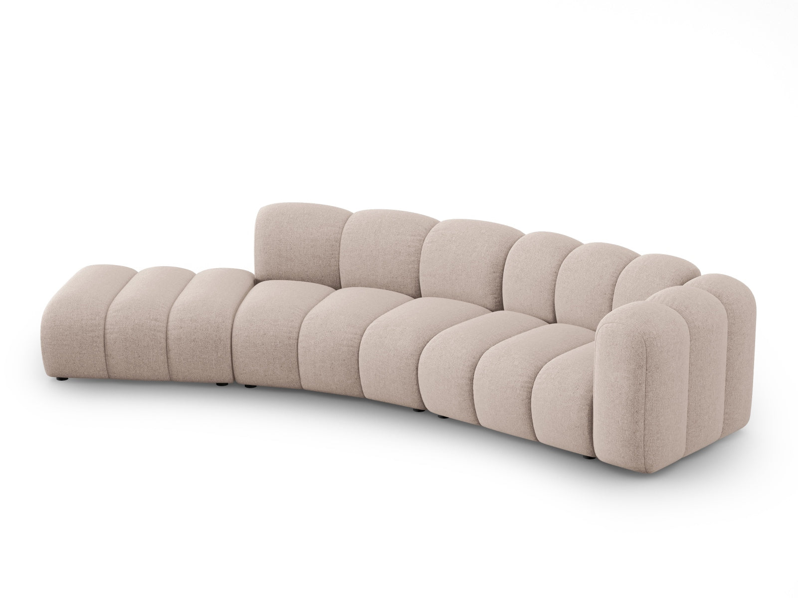Lupine Modulares Sofa links 5 Sitzer in Beige präsentiert im Onlineshop von KAQTU Design AG. L-Sofa links ist von Micadoni