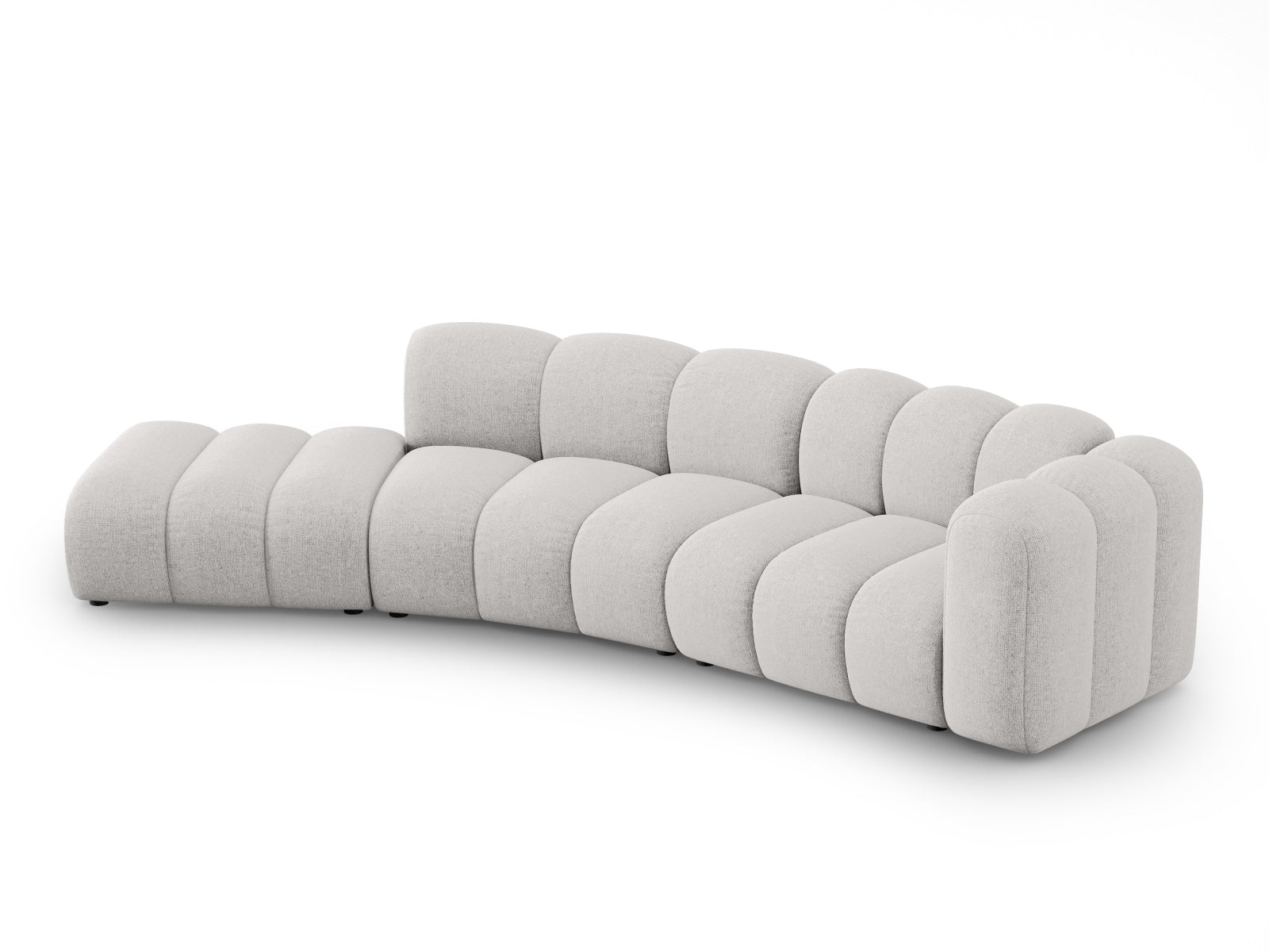 Lupine Modulares Sofa links 5 Sitzer in Light Grey präsentiert im Onlineshop von KAQTU Design AG. L-Sofa links ist von Micadoni