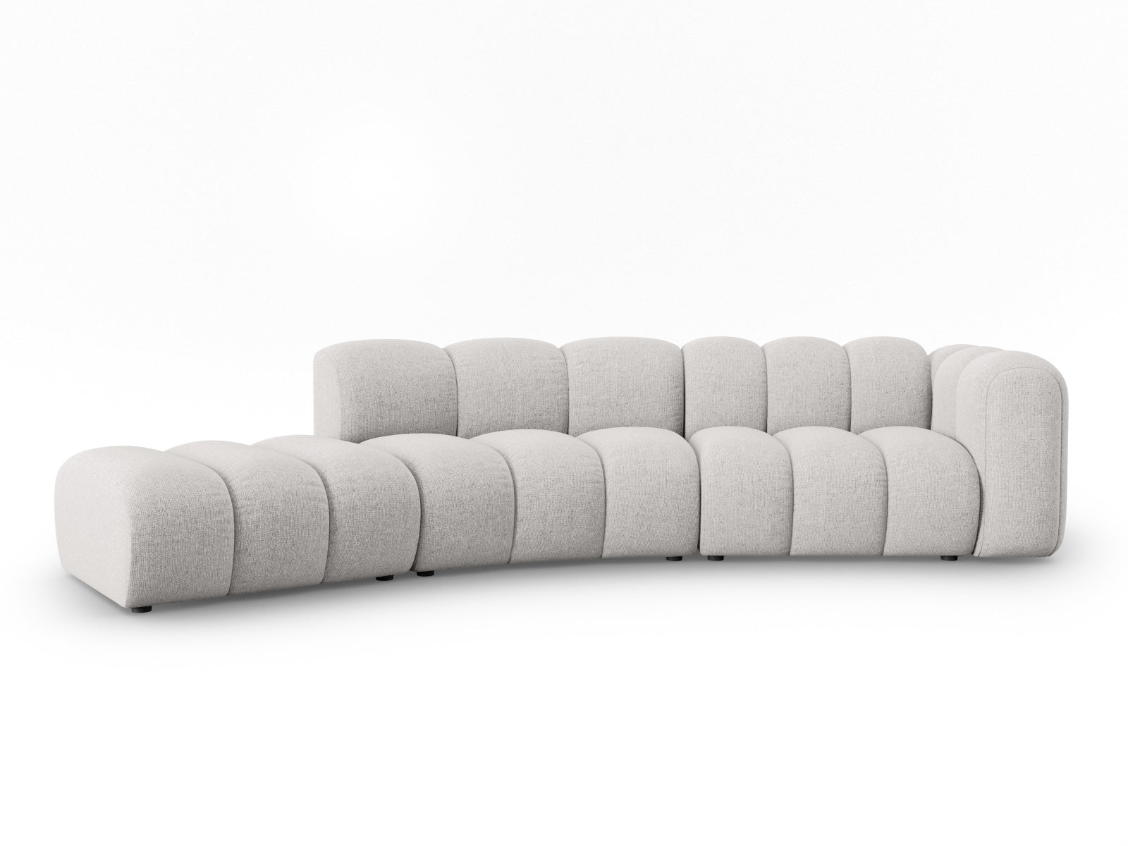 Erleben Sie das Lupine 5-Sitzer Sofa von Micadoni – ein stilvolles, anpassbares L-Sofa, das Komfort und Eleganz in Ihr Zuhause bringt.