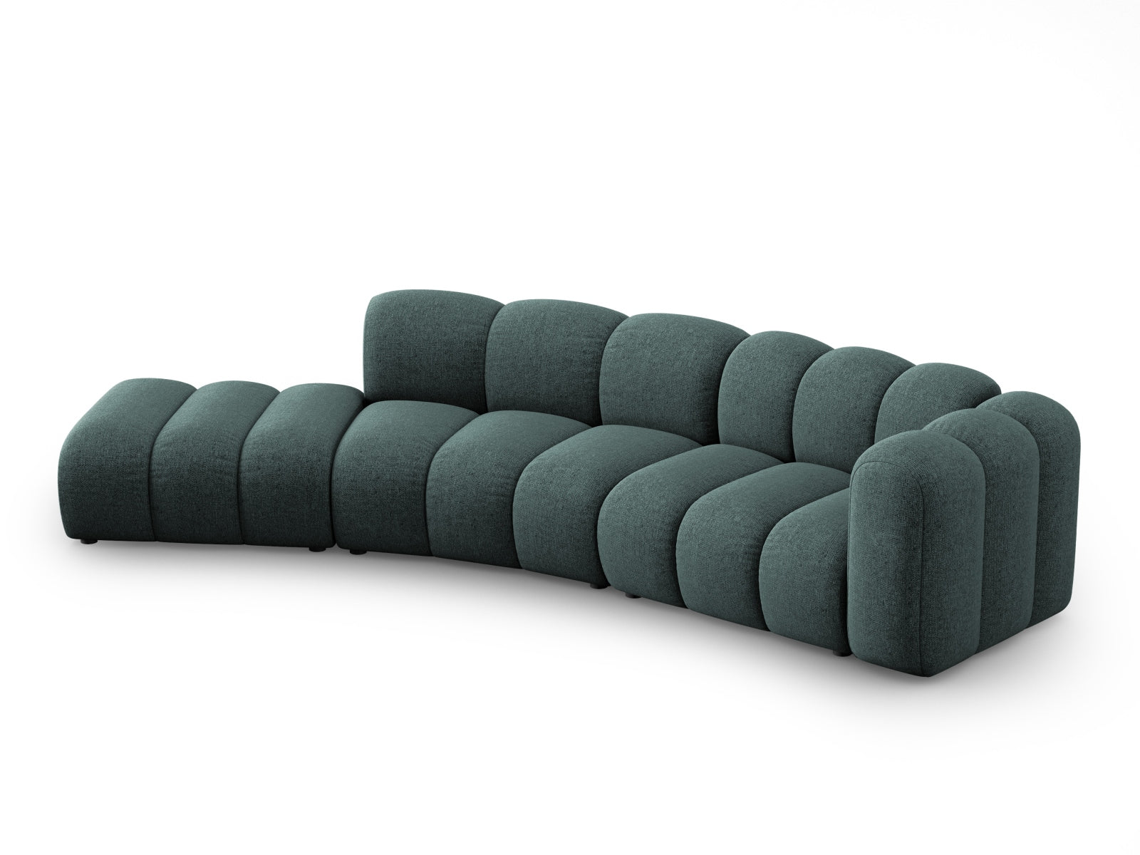 Lupine Modulares Sofa links 5 Sitzer in Petrol präsentiert im Onlineshop von KAQTU Design AG. L-Sofa links ist von Micadoni