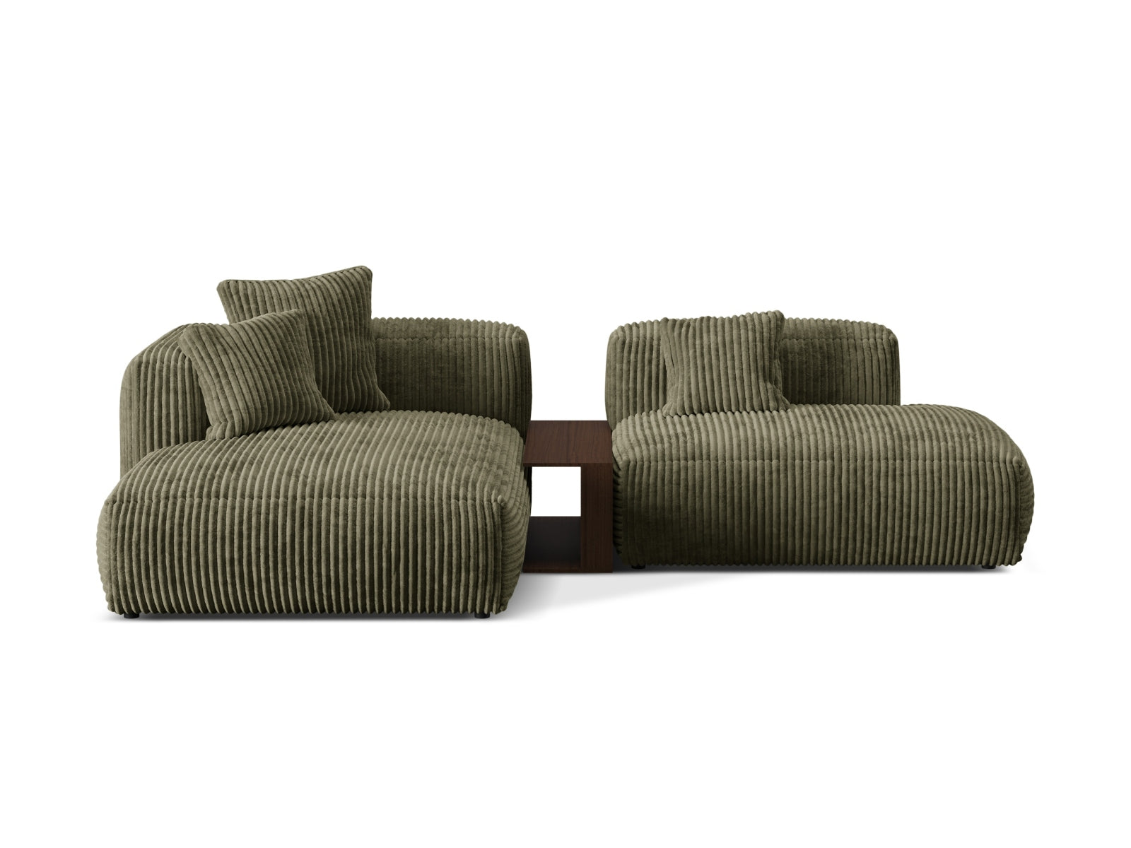 Martina Modulares Ecksofa links 2 Sitzer in Moss Green präsentiert im Onlineshop von KAQTU Design AG. Ecksofa links ist von Micadoni