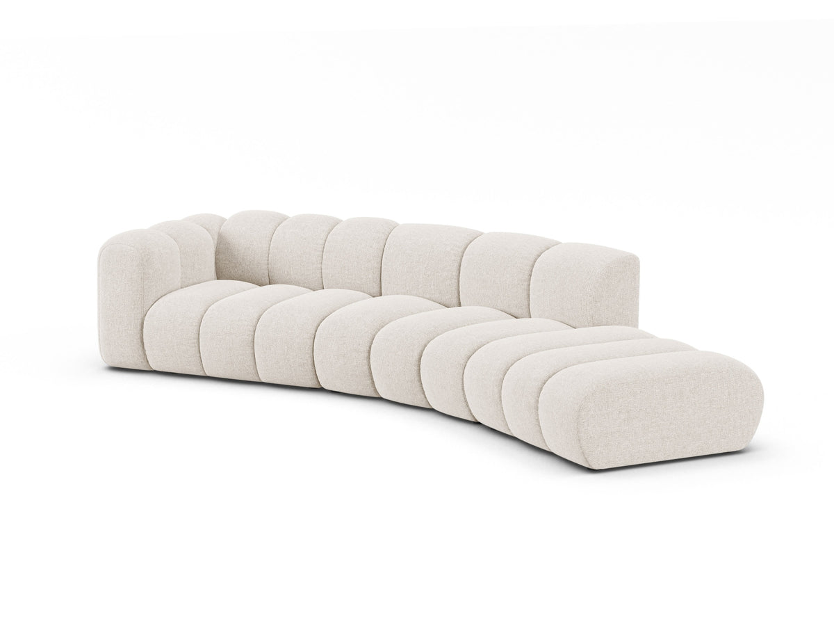 Lupine Modular Sofa links 5 Sitzer in Light Beige-Eden präsentiert im Onlineshop von KAQTU Design AG. 3er Sofa ist von Micadoni