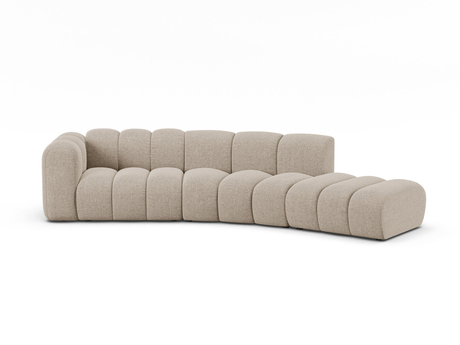 Lupine Modular Sofa links 5 Sitzer in Dark Beige-Eden präsentiert im Onlineshop von KAQTU Design AG. 3er Sofa ist von Micadoni