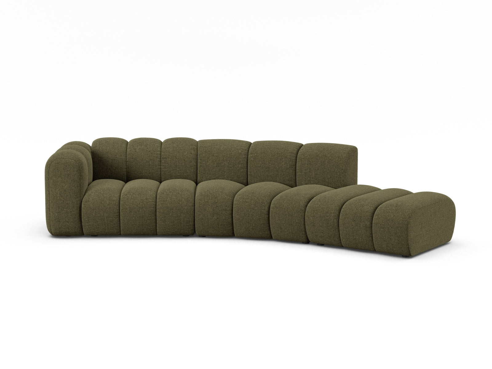 Lupine Modular Sofa links 5 Sitzer in Green-Eden präsentiert im Onlineshop von KAQTU Design AG. 3er Sofa ist von Micadoni