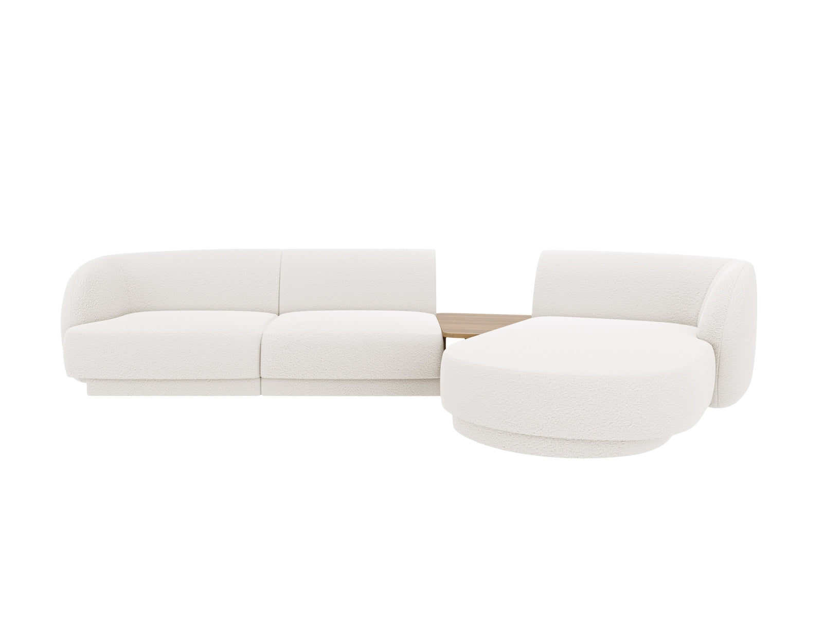 Miley Modulares Sofa rechts 3 Sitzer in White-Baloo präsentiert im Onlineshop von KAQTU Design AG. L-Sofa rechts ist von Micadoni