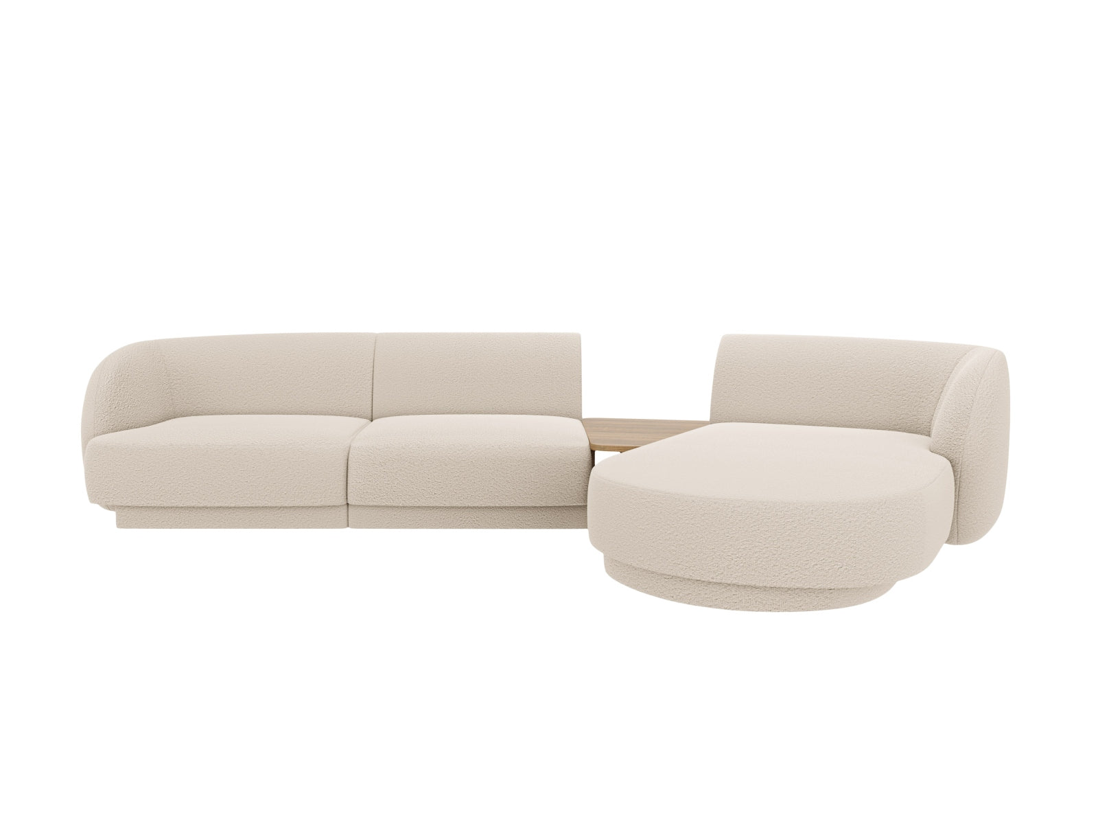 Miley Modulares Sofa rechts 3 Sitzer in Beige-Baloo präsentiert im Onlineshop von KAQTU Design AG. L-Sofa rechts ist von Micadoni