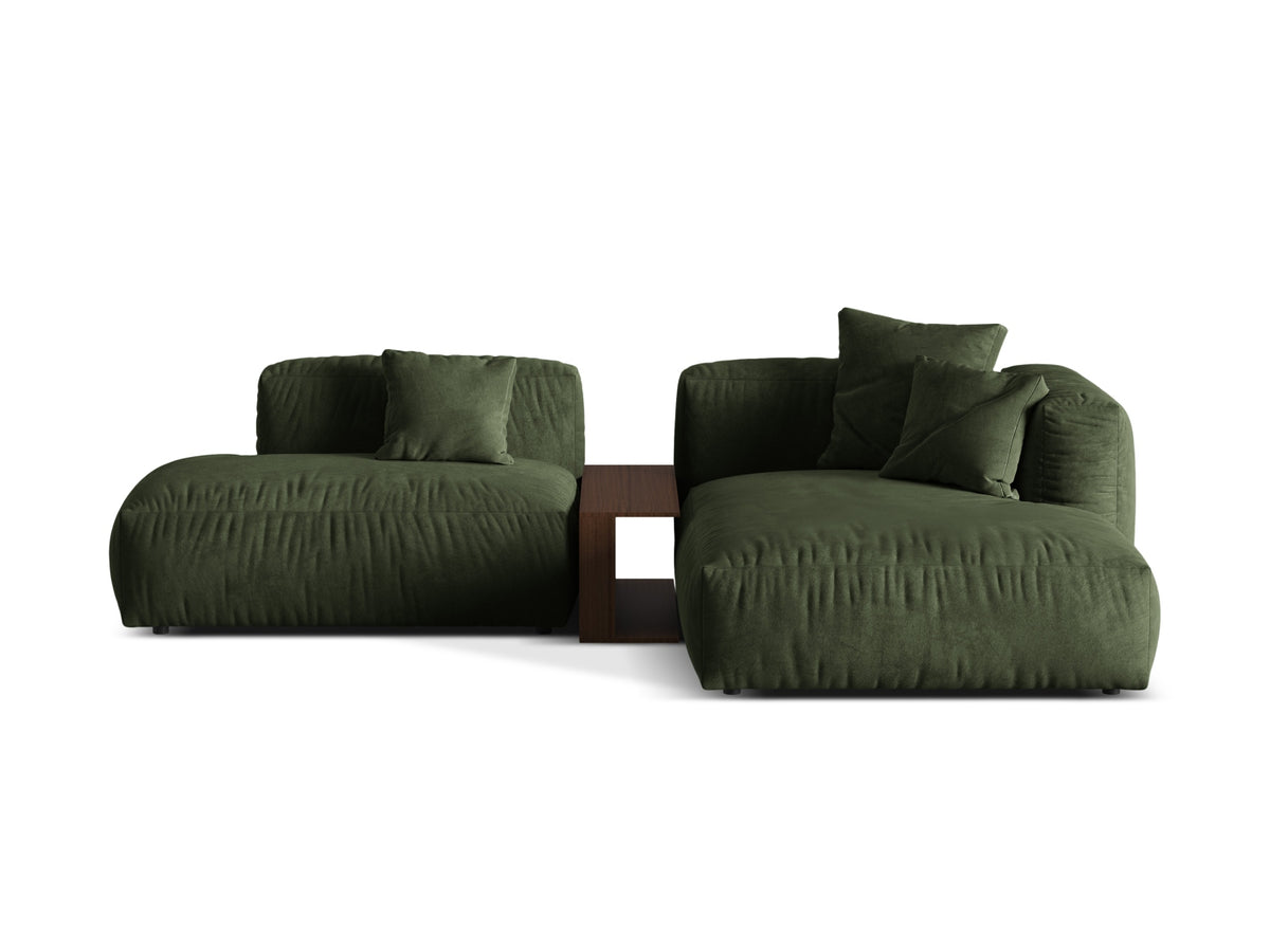 Martina Modulares Ecksofa rechts 2 Sitzer in Green-Vogue präsentiert im Onlineshop von KAQTU Design AG. L-Sofa rechts ist von Micadoni