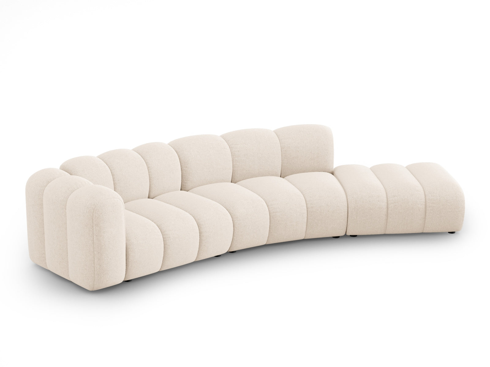 Lupine Modulares Sofa rechts 5 Sitzer in Light Beige präsentiert im Onlineshop von KAQTU Design AG. L-Sofa rechts ist von Micadoni