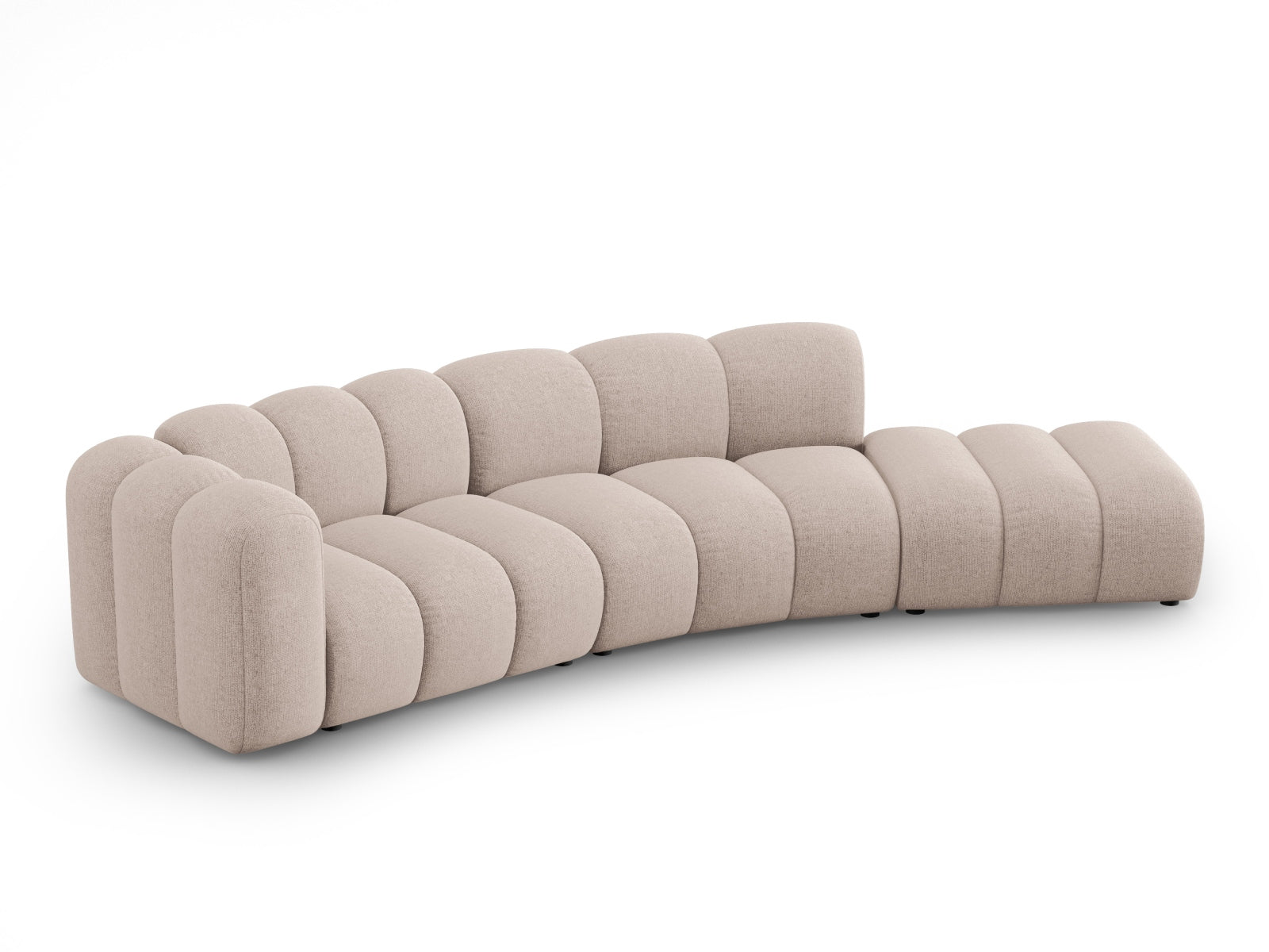 Lupine Modulares Sofa rechts 5 Sitzer in Beige präsentiert im Onlineshop von KAQTU Design AG. L-Sofa rechts ist von Micadoni