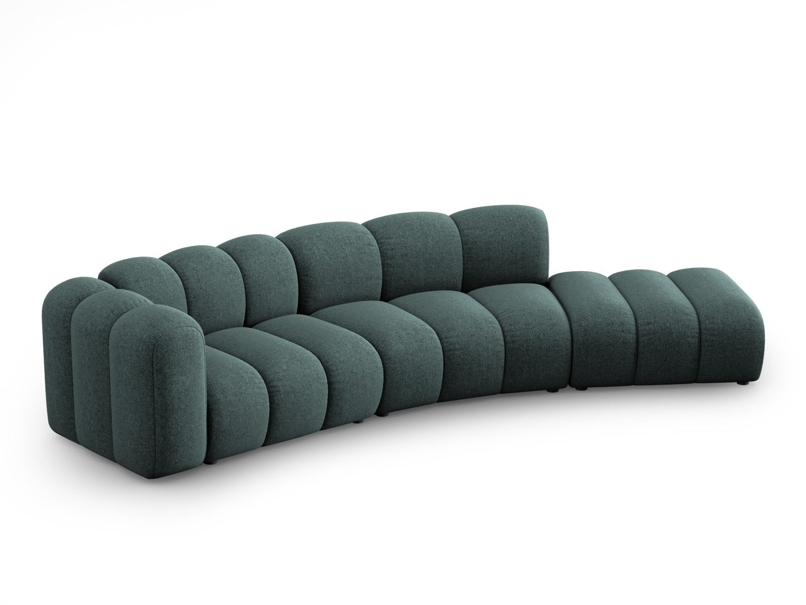 Lupine Modulares Sofa rechts 5 Sitzer in Petrol präsentiert im Onlineshop von KAQTU Design AG. L-Sofa rechts ist von Micadoni