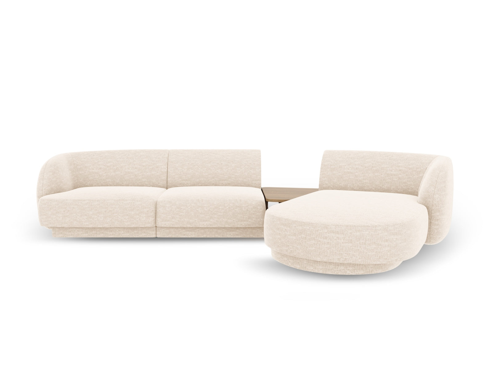 Miley Modulares Sofa rechts 3 Sitzer in Light Beige-Haga präsentiert im Onlineshop von KAQTU Design AG. L-Sofa rechts ist von Micadoni