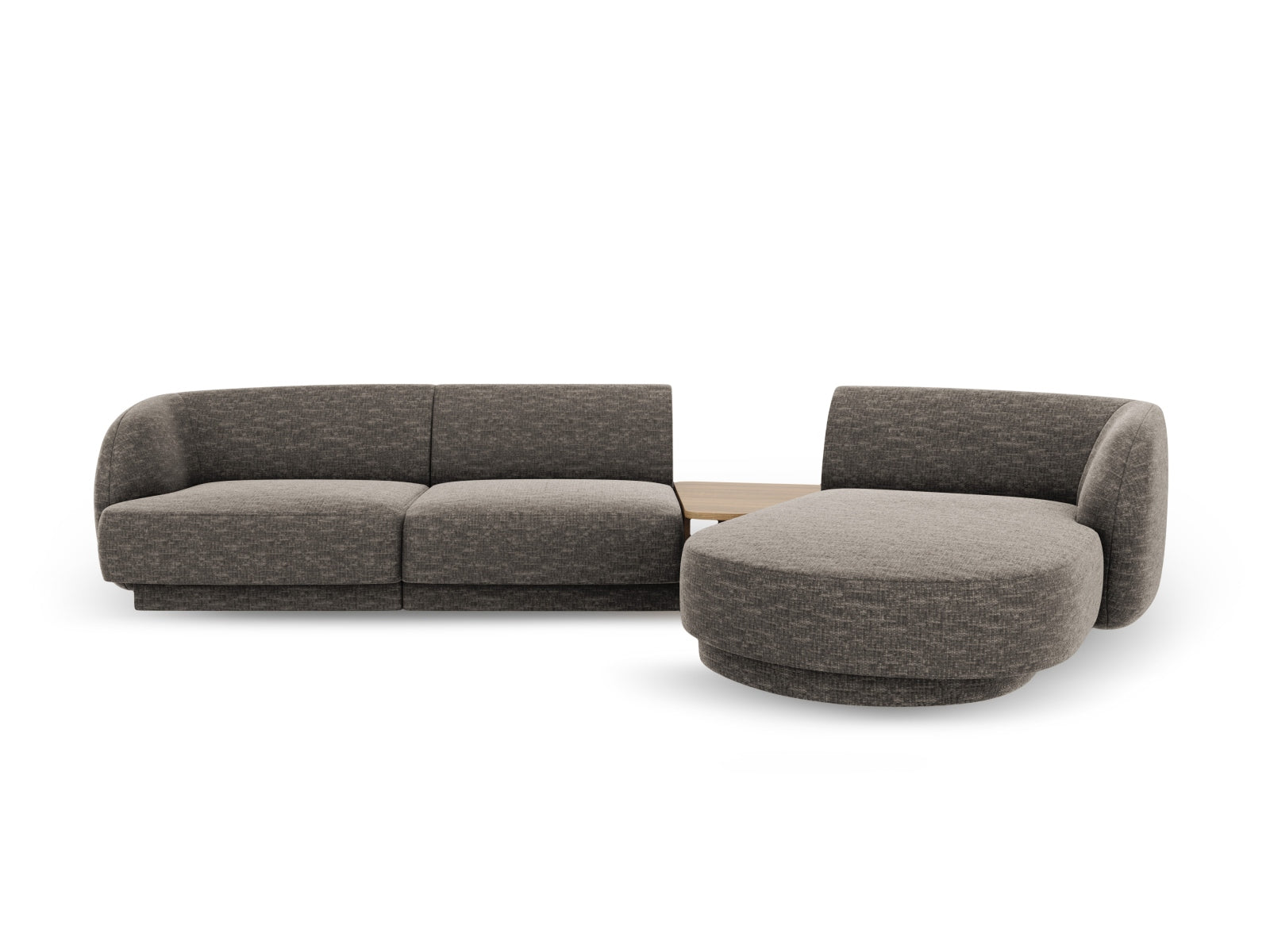 Miley Modulares Sofa rechts 3 Sitzer in Grey-Haga präsentiert im Onlineshop von KAQTU Design AG. L-Sofa rechts ist von Micadoni