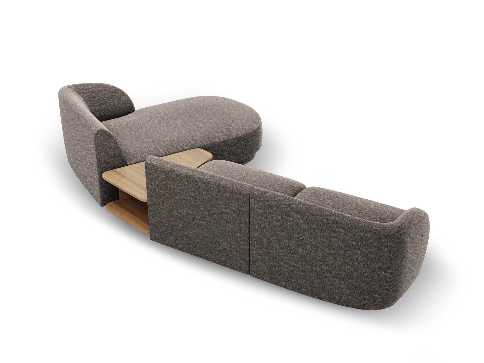 Modernes, graues 3-Sitzer Sofa von Micadoni, rechtsseitig, perfekt für entspannte Stunden und stilvolle Einrichtungsideen.