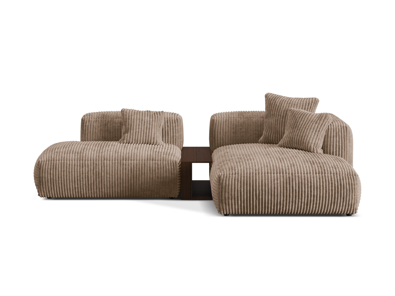 Martina Modulares Ecksofa rechts 2 Sitzer in Acorn-Tilia präsentiert im Onlineshop von KAQTU Design AG. L-Sofa rechts ist von Micadoni